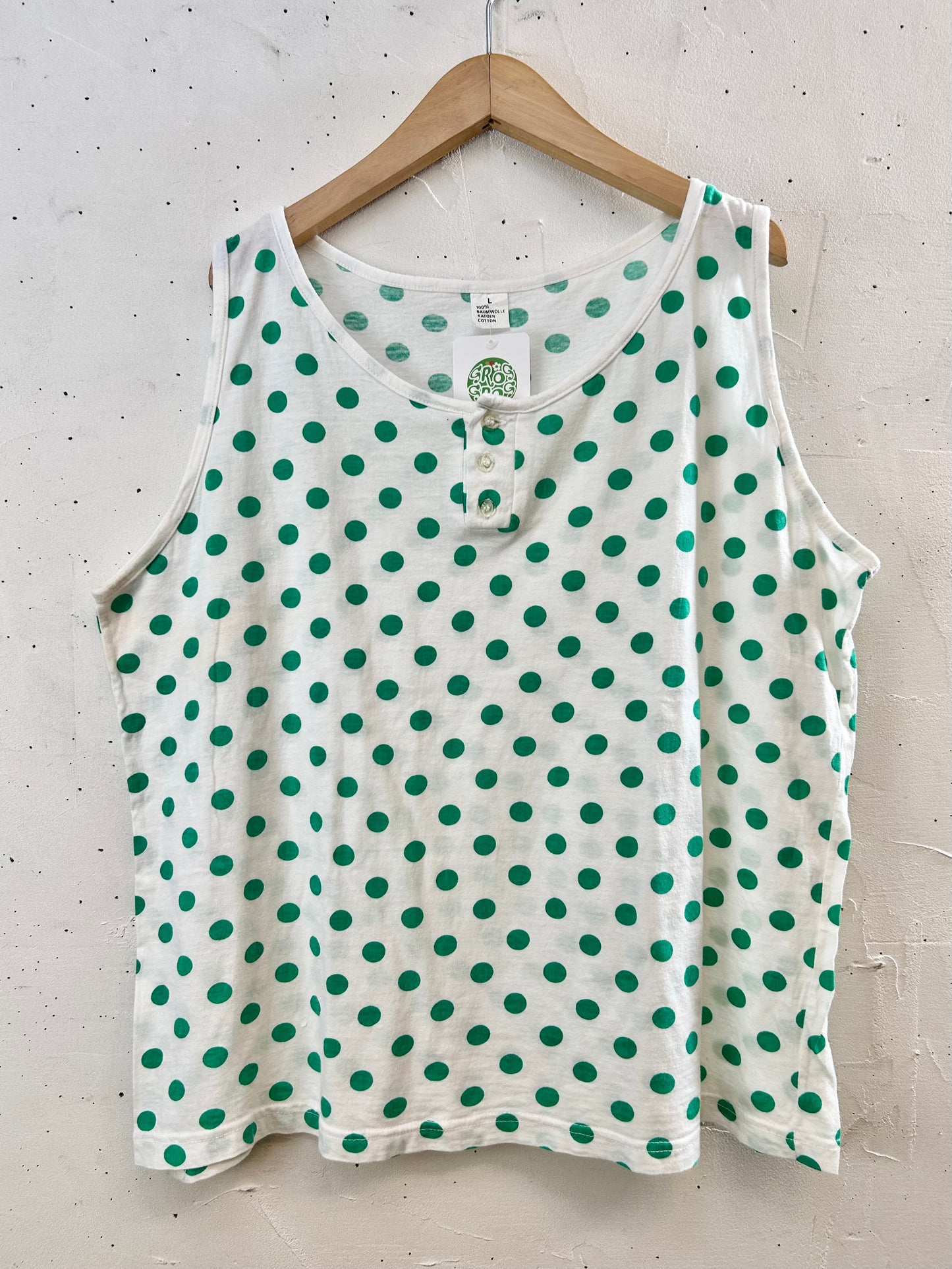 Vintage Henry Neck Tank Top [F30490]