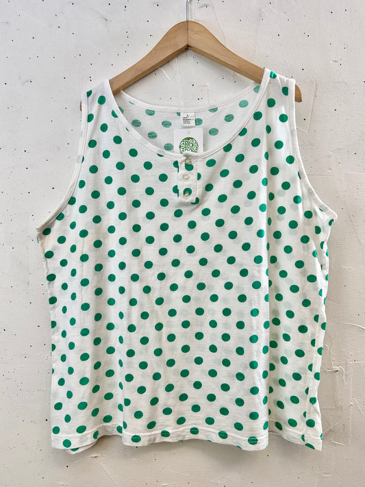 Vintage Henry Neck Tank Top [F30490]