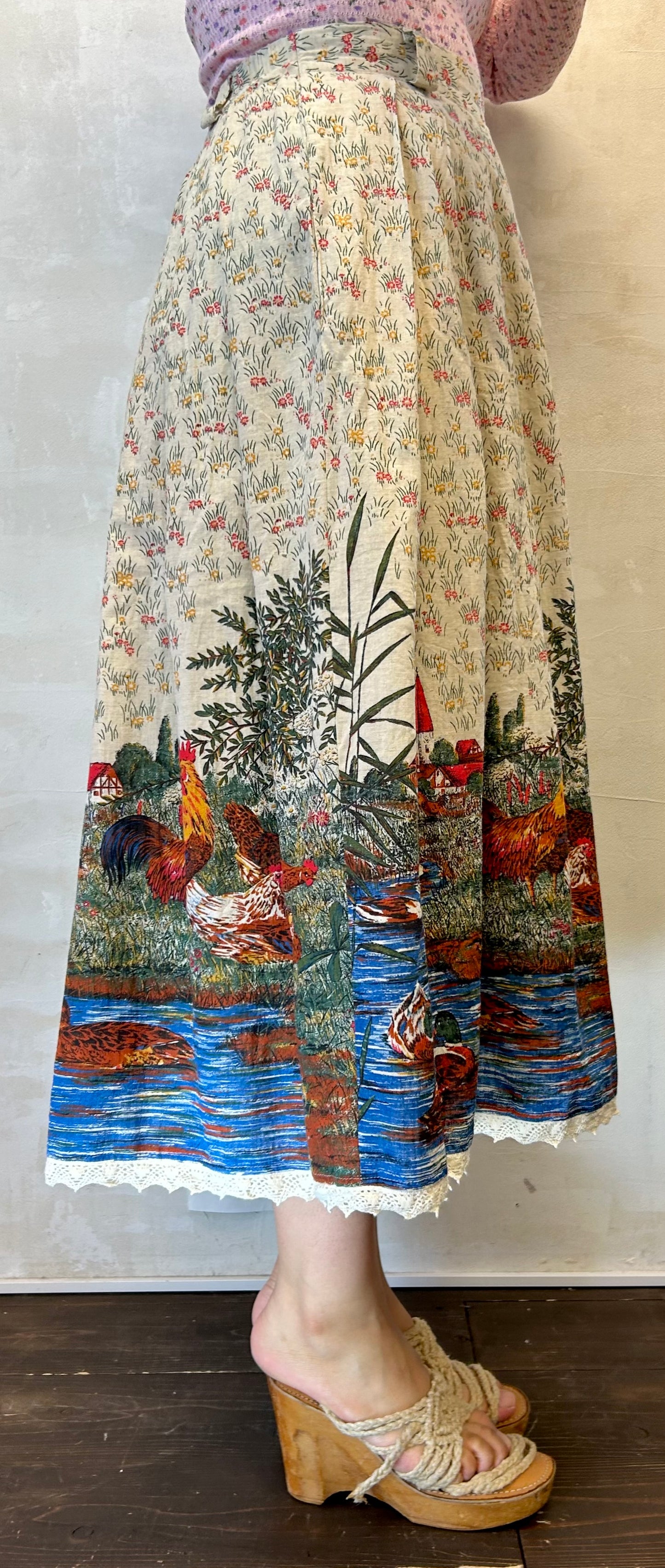 Vintage End Pattern Skirt [H28330]