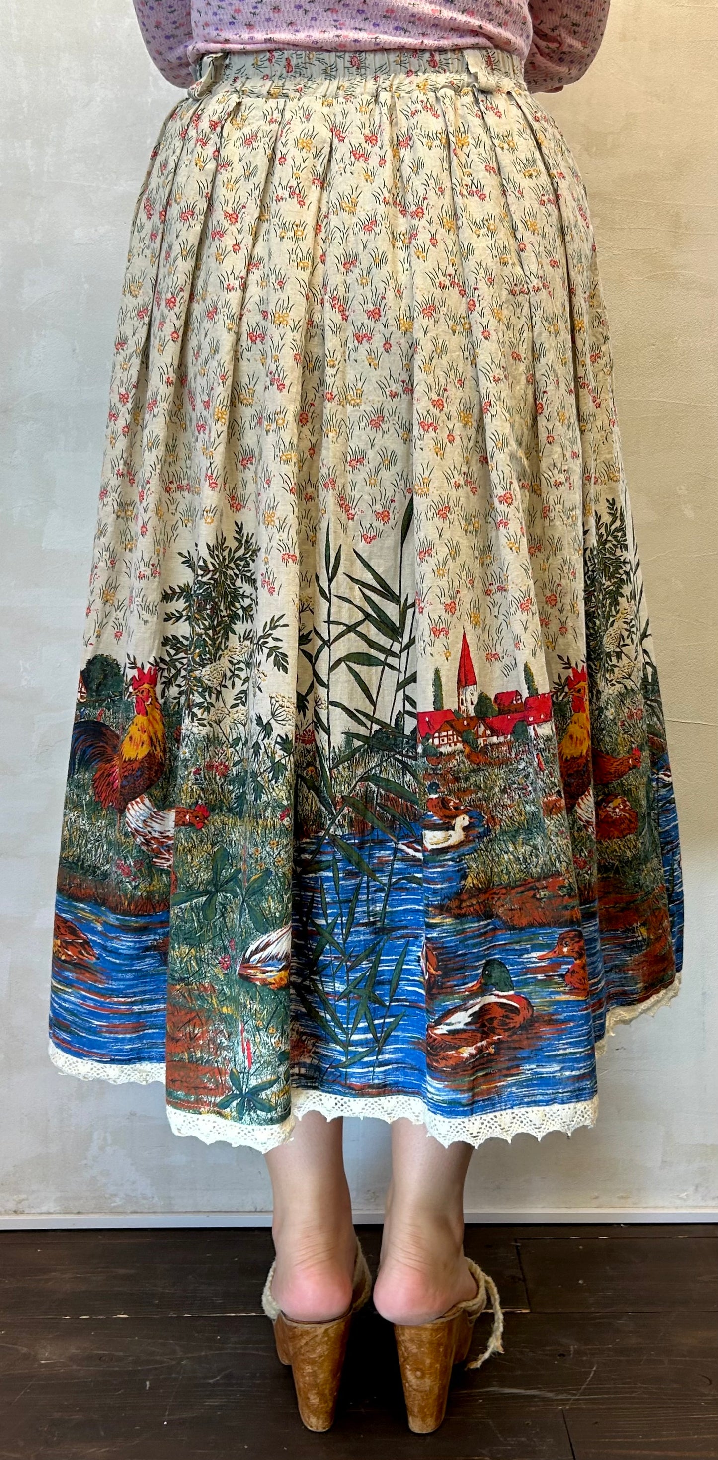 Vintage End Pattern Skirt [H28330]