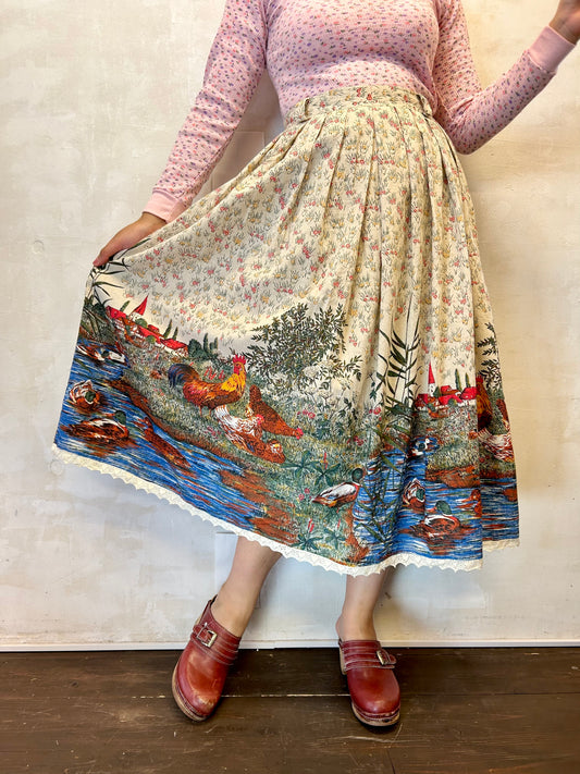 Vintage End Pattern Skirt [H28330]