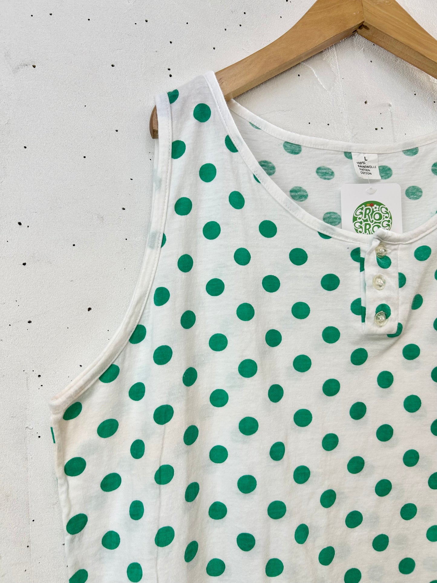 Vintage Henry Neck Tank Top [F30490]