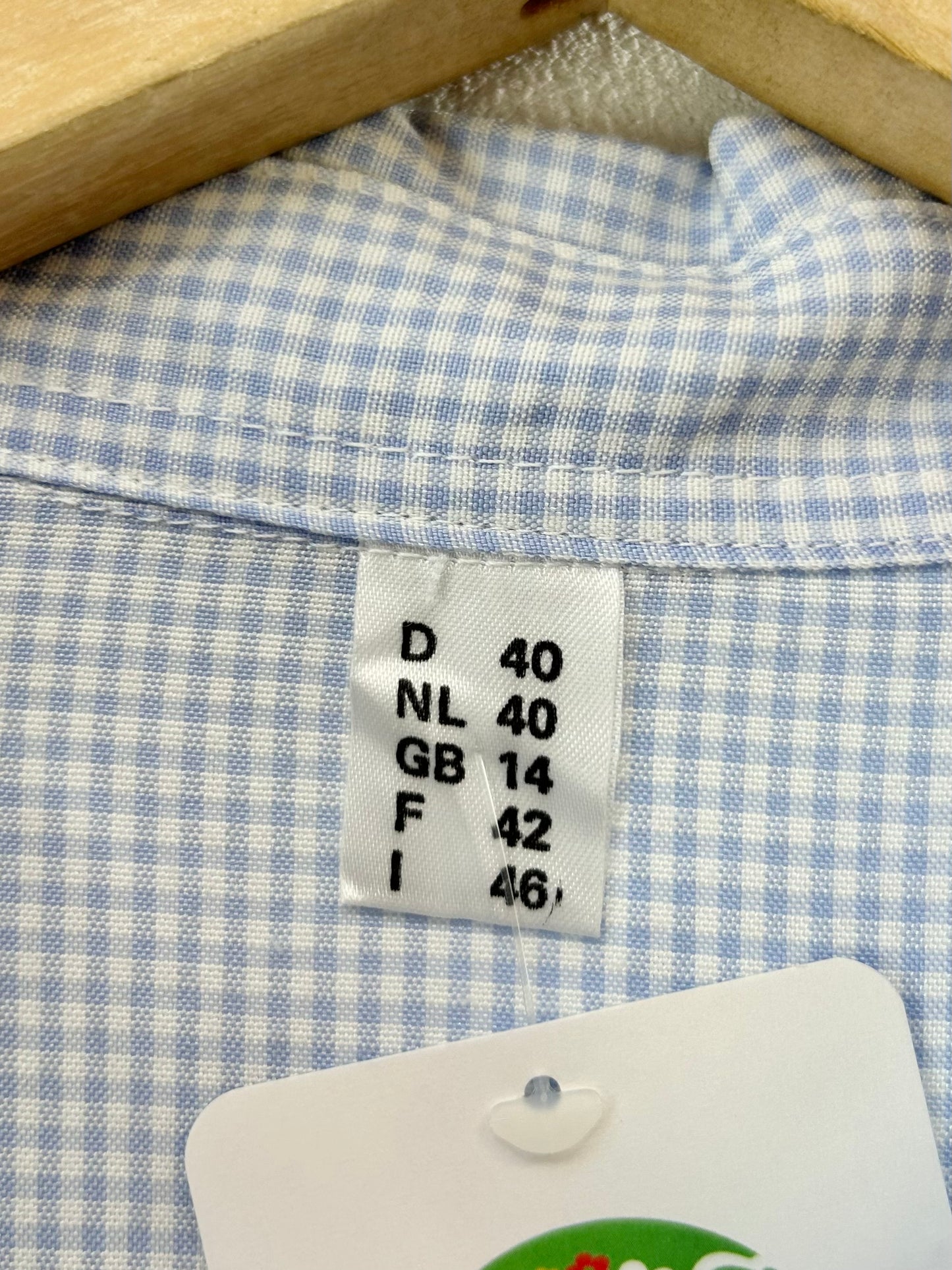 Vintage Gingham Plaid Blouse [E30288]