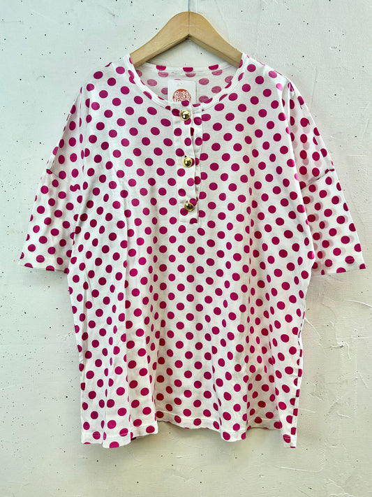 Vintage Henry Neck T-Shirt [F30492]
