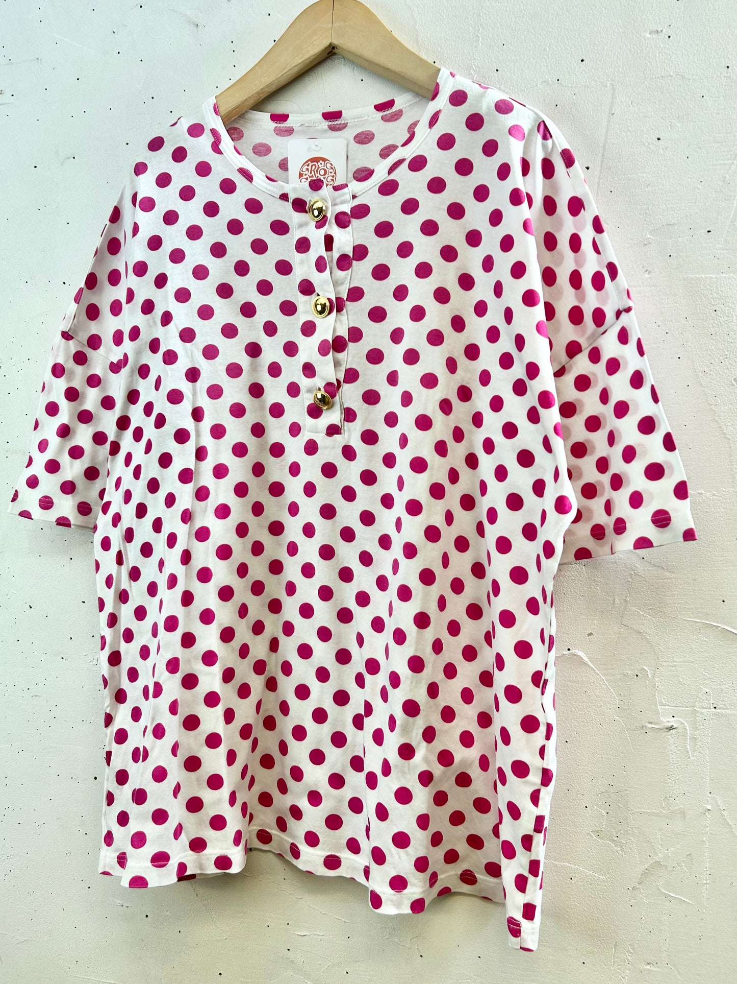 Vintage Henry Neck T-Shirt [F30492]
