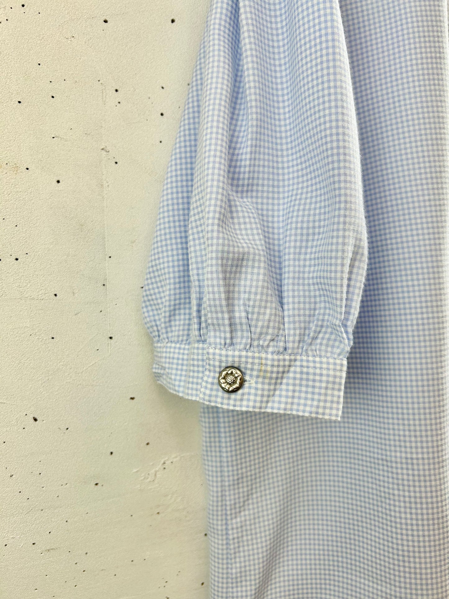 Vintage Gingham Plaid Blouse [E30288]