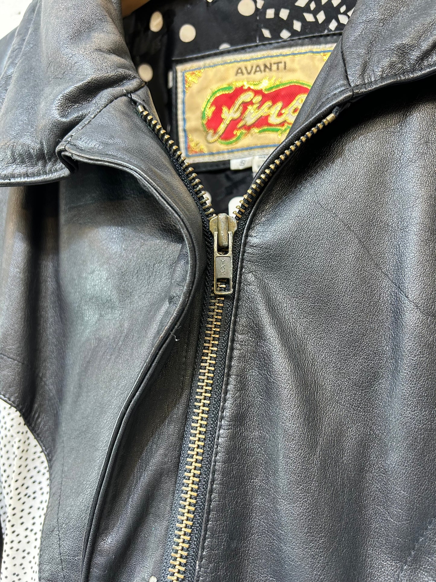 ’80s Vintage Leather Patchwork Jacket [A25981]