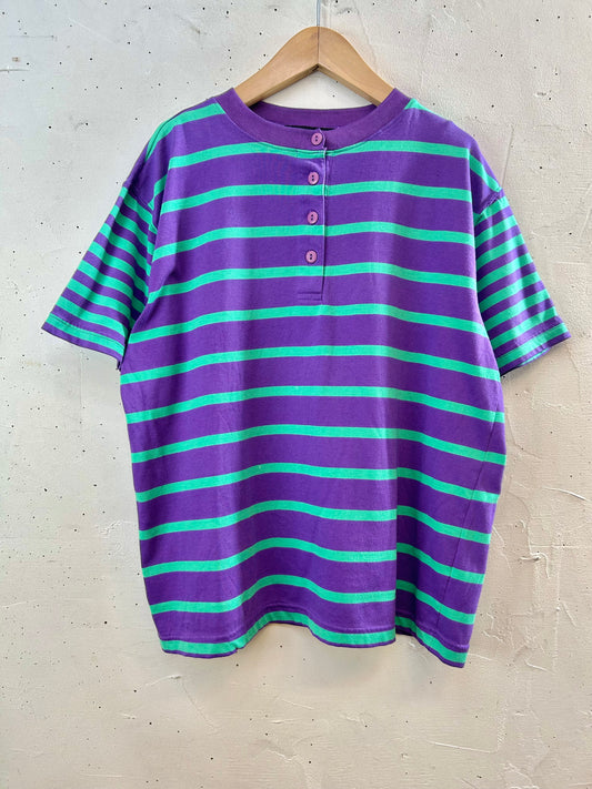 Vintage Henry Neck T-Shirt [F30493]