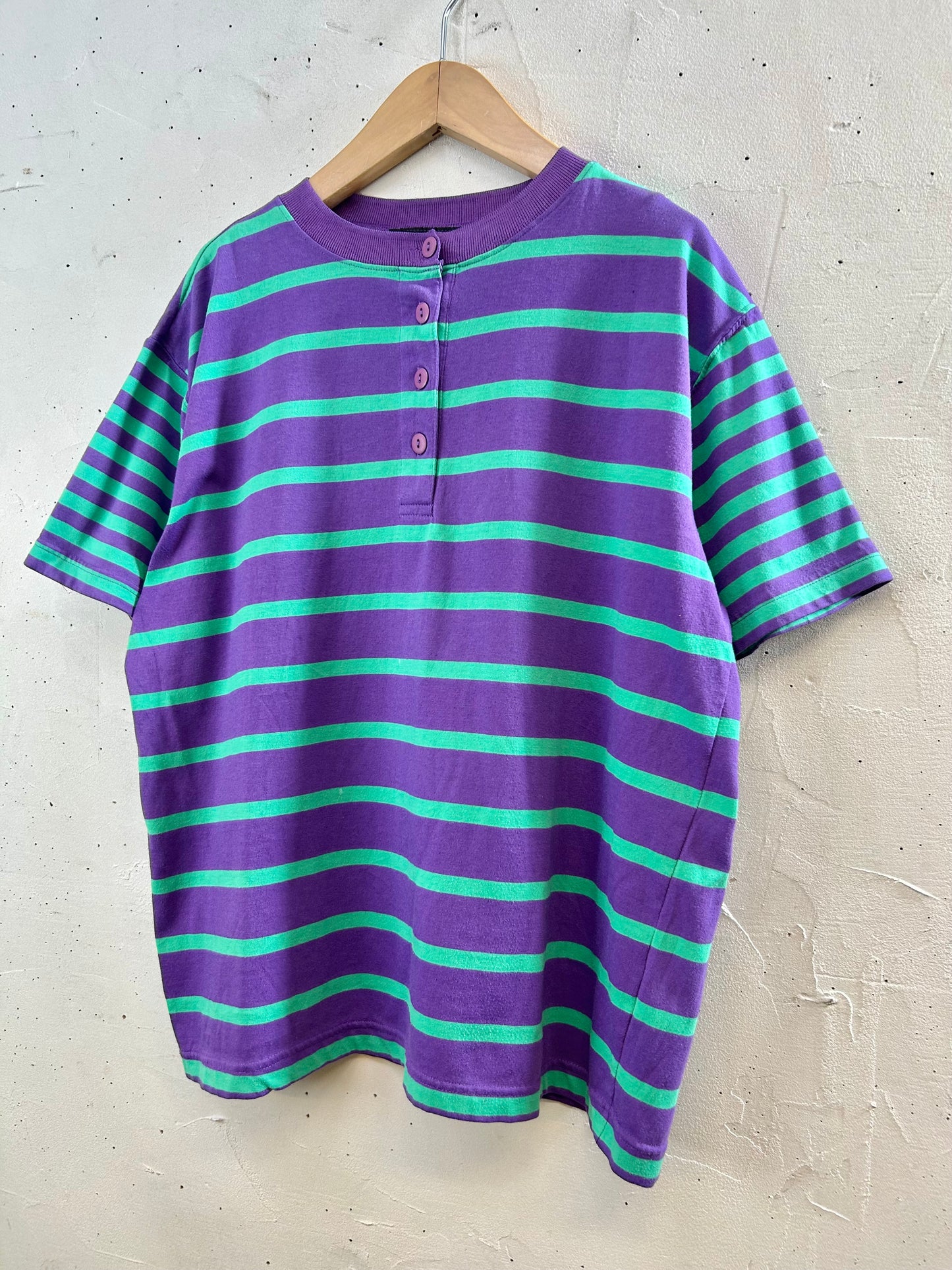 Vintage Henry Neck T-Shirt [F30493]