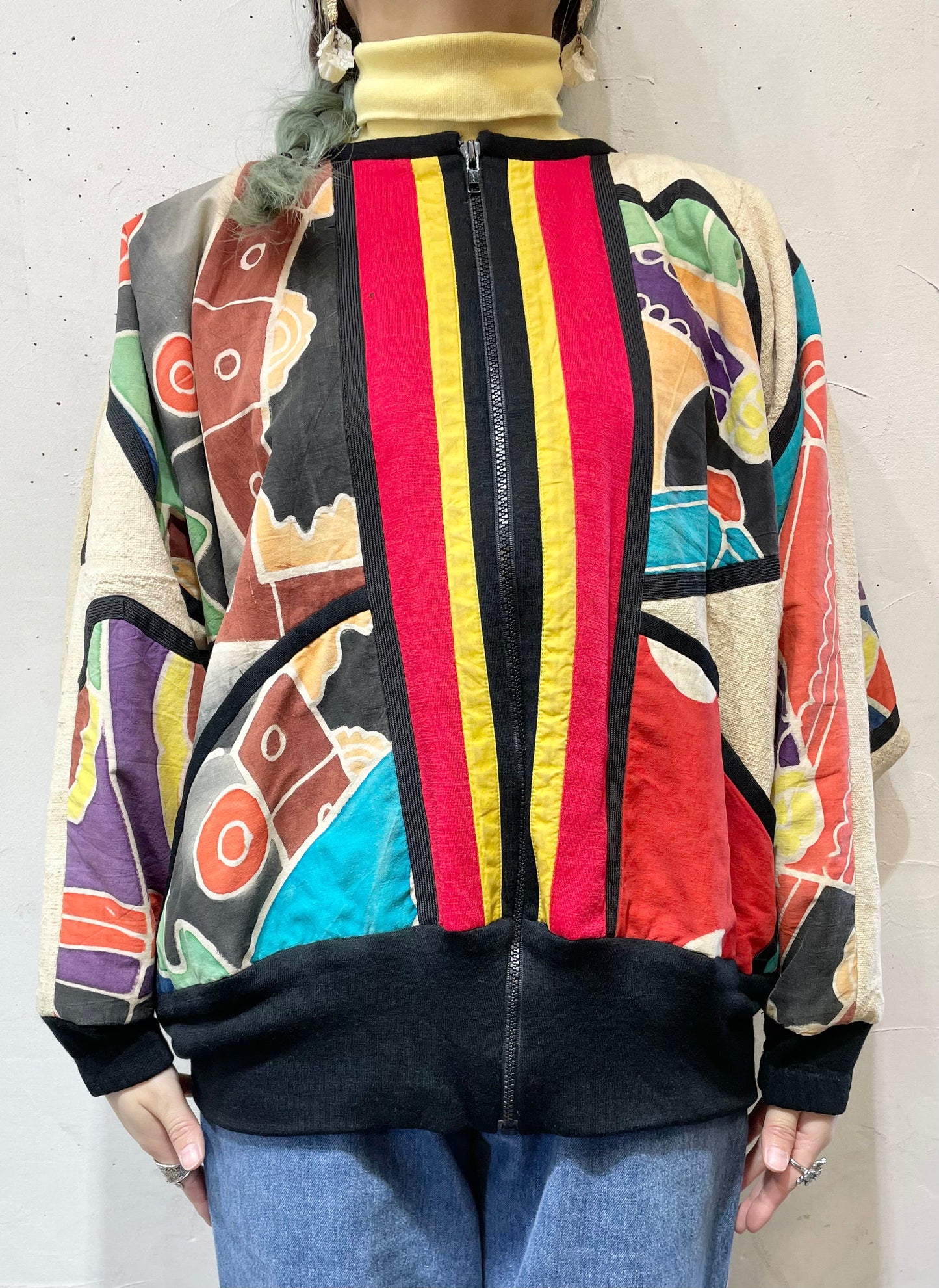 Vintage Japonism Patchwork Jacket [A25919]