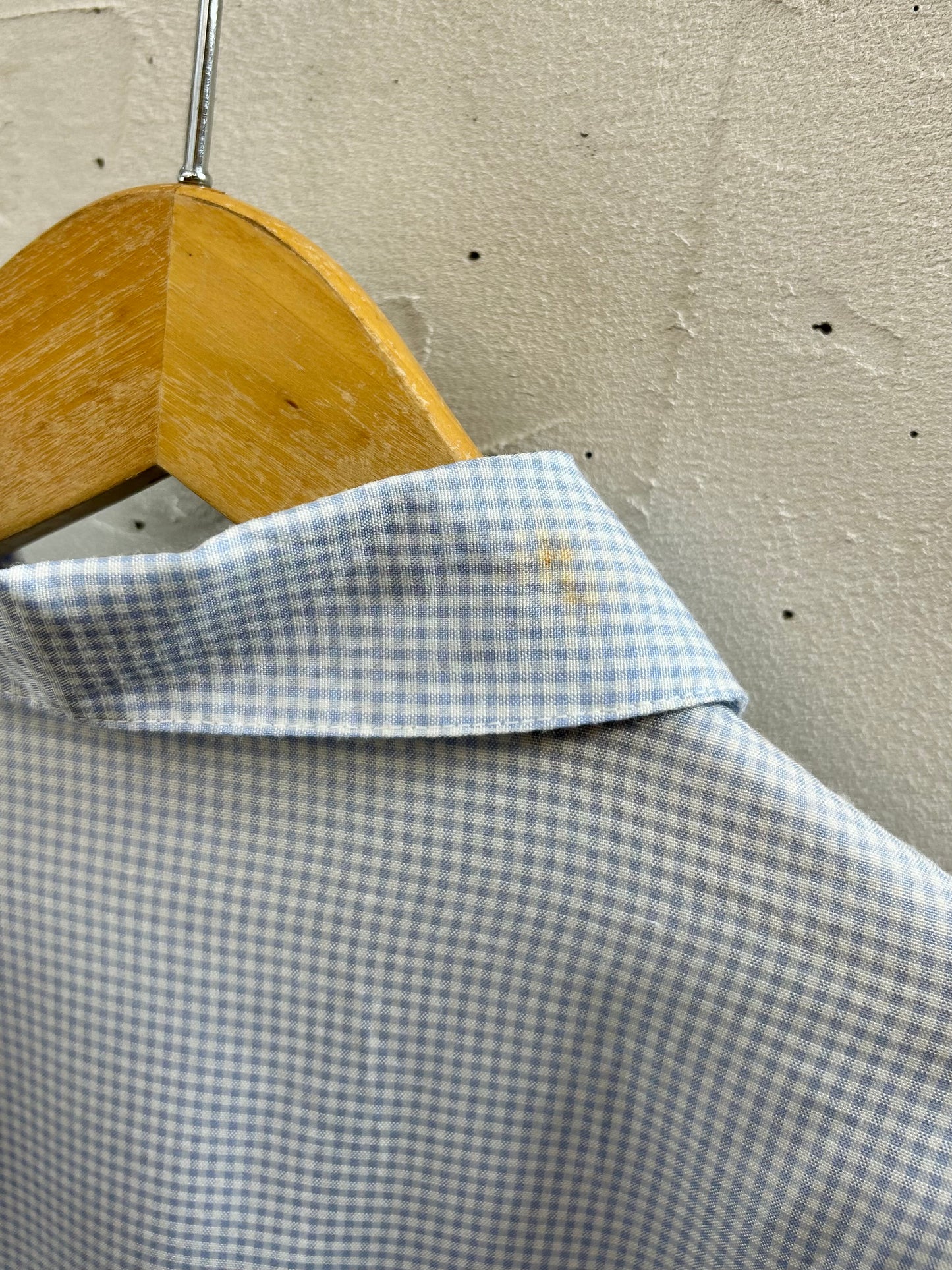 Vintage Gingham Plaid Blouse [E30288]