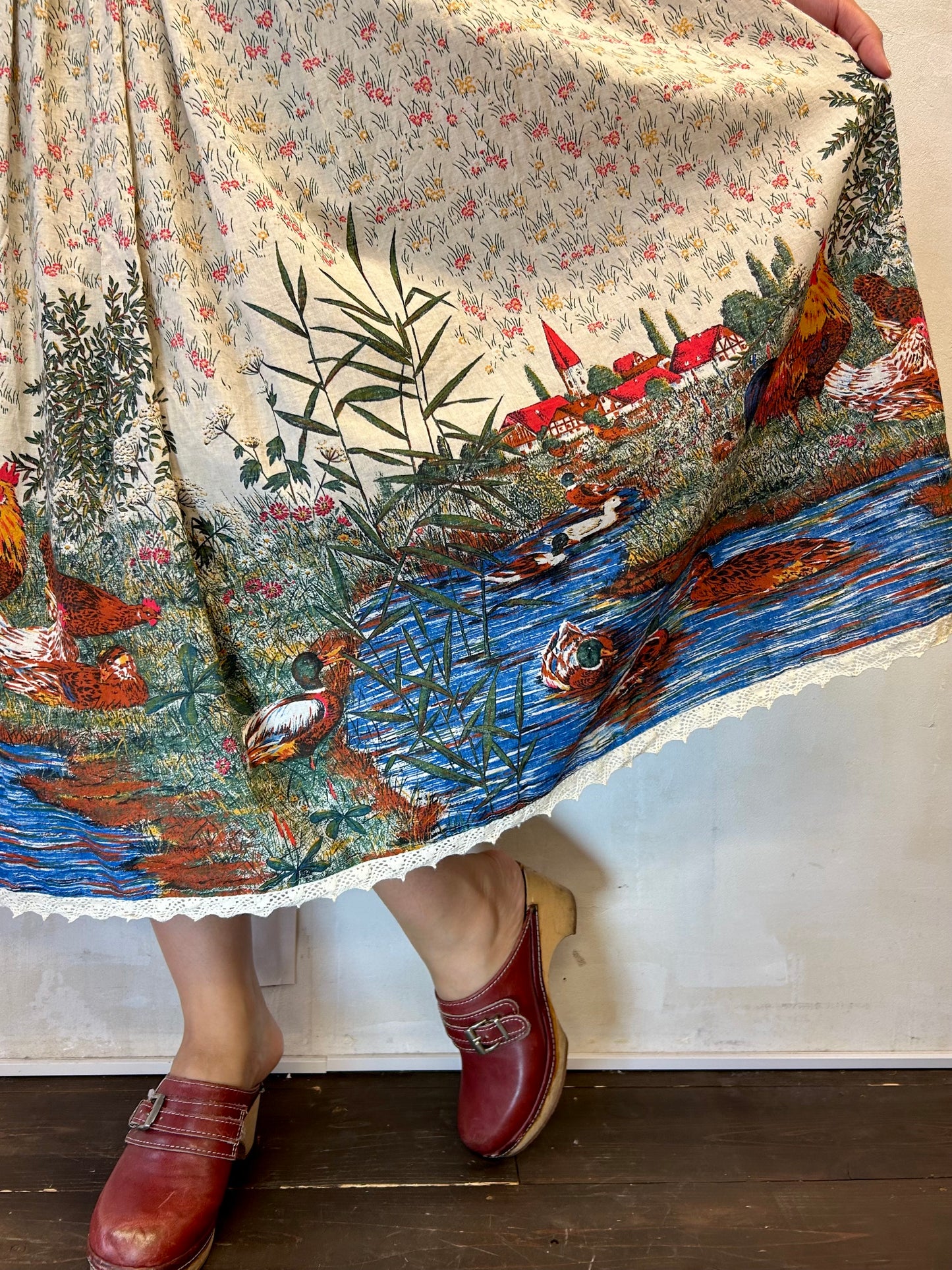 Vintage End Pattern Skirt [H28330]