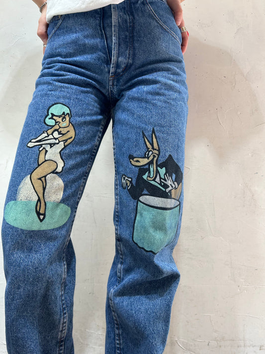 Vintage Denim Pants [D26798]