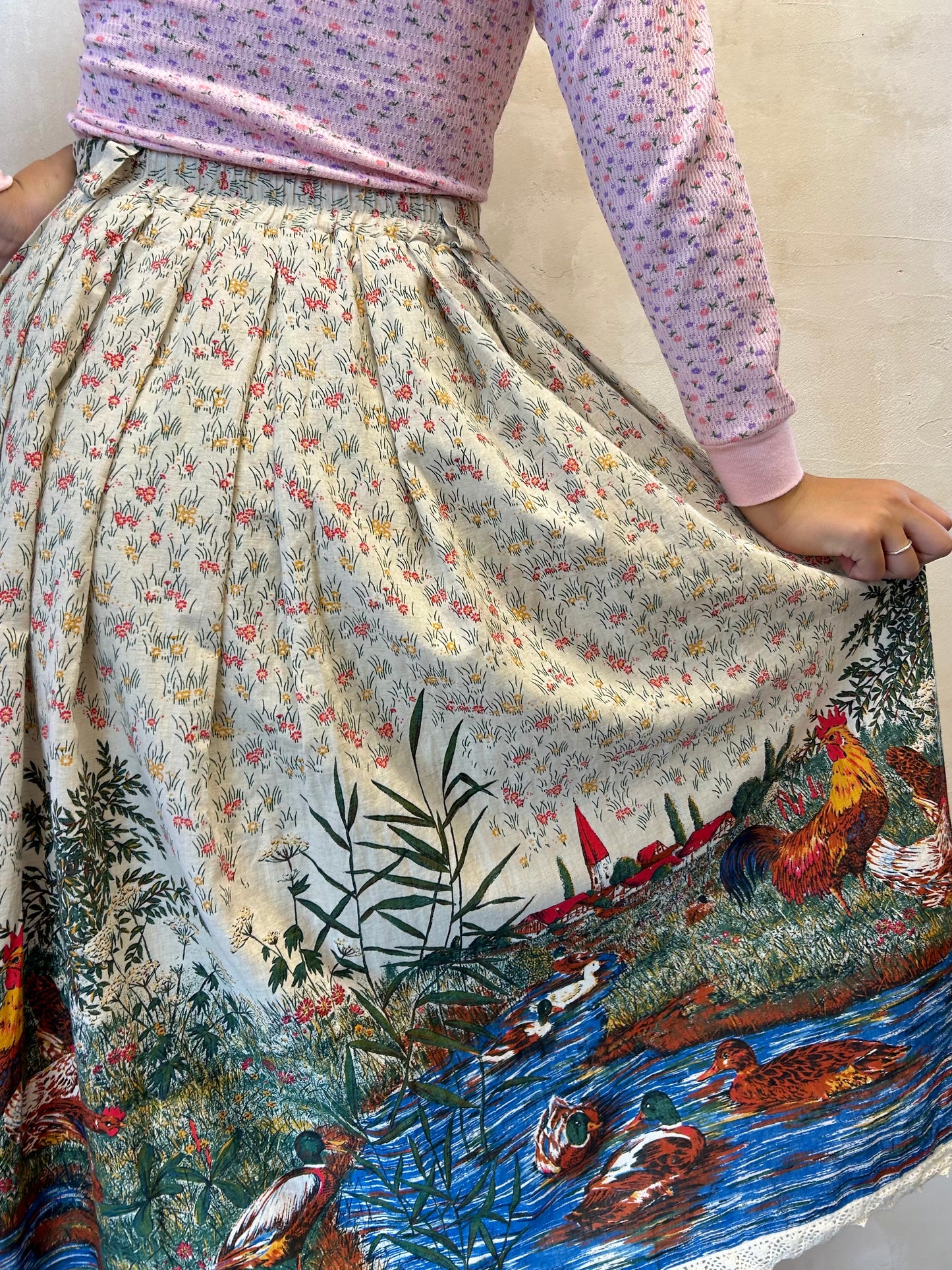 Vintage End Pattern Skirt [H28330]