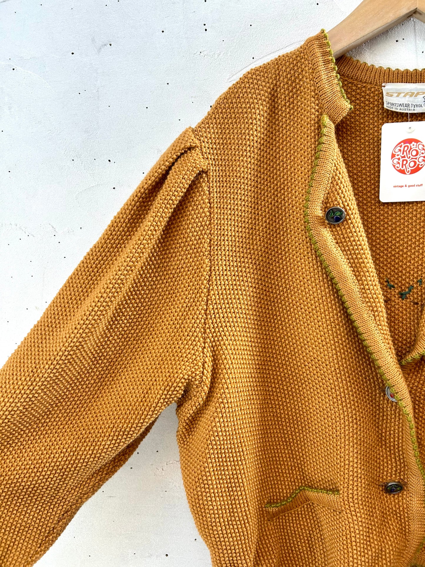 Vintage Tyrol Knit Cardigan 〜STAPF〜 MADE IN AUSTRIA  [I28542]