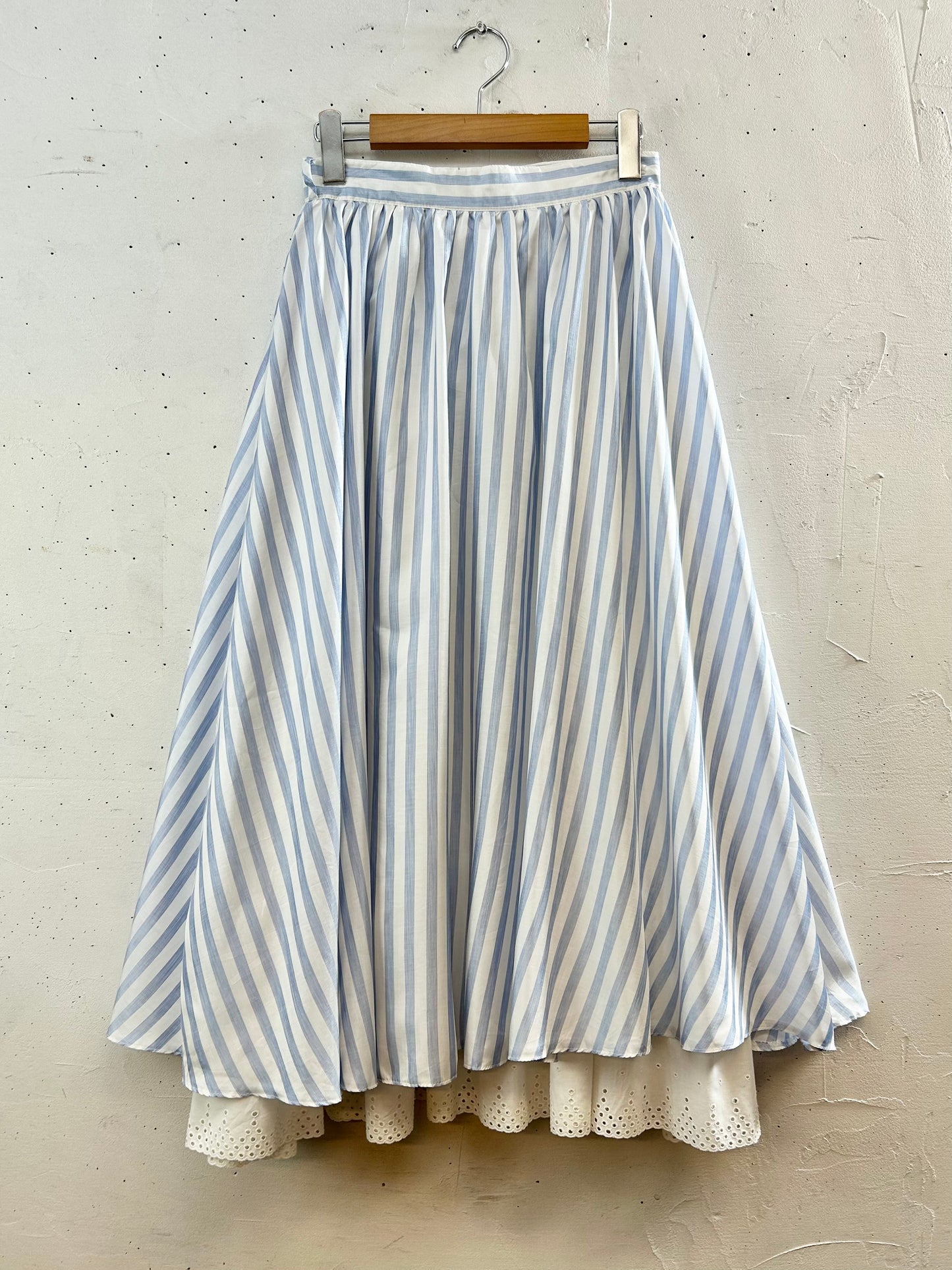 Vintage Stripe Skirt  MADE lN W.GERMANY [E30289]