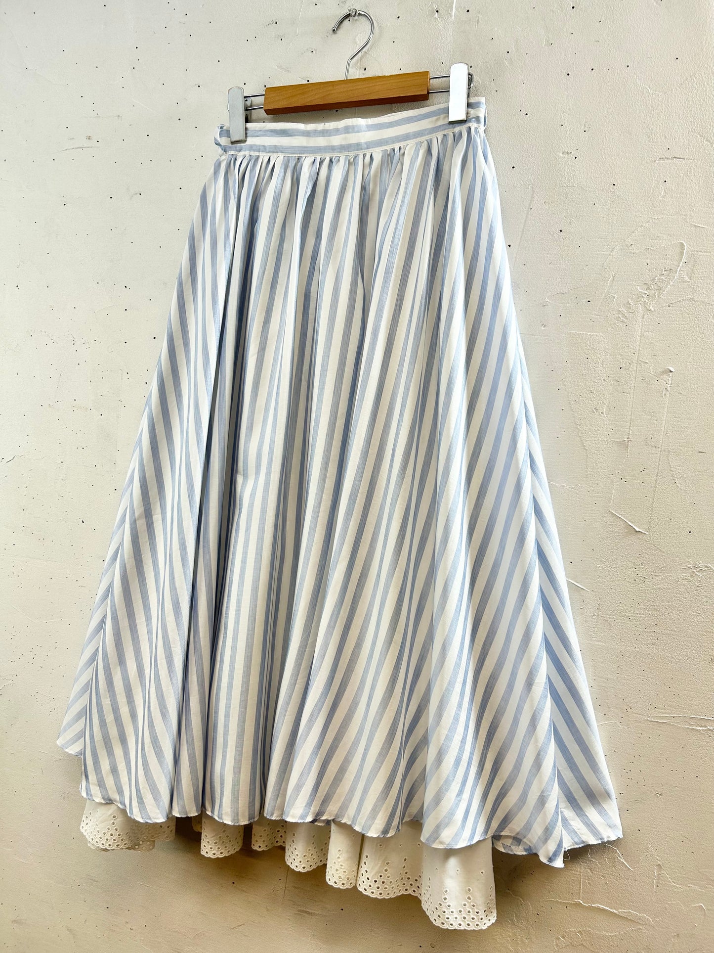 Vintage Stripe Skirt  MADE lN W.GERMANY [E30289]