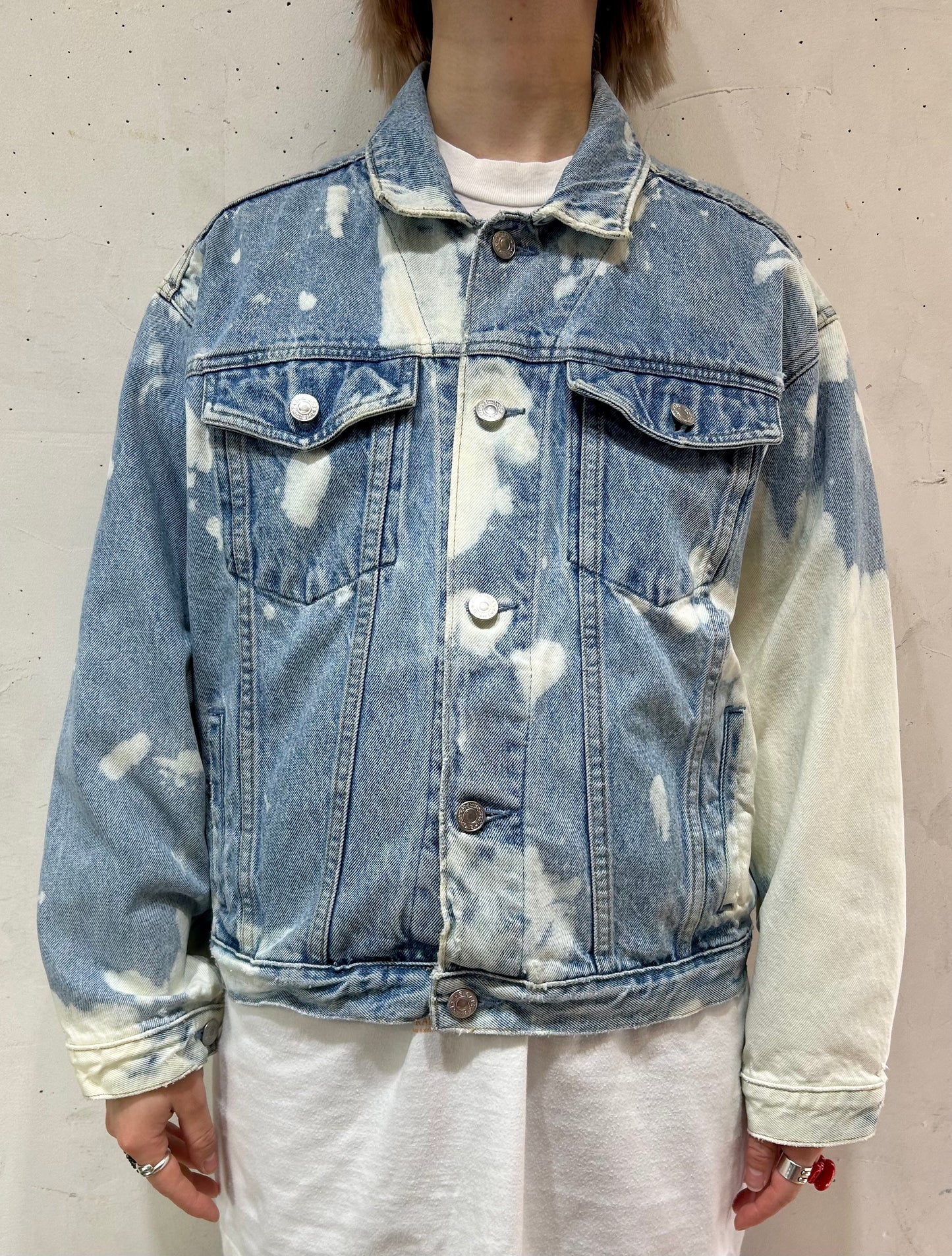 Vintage Bleach Design Denim Jacket 〜OLD GAP〜 [D26797]