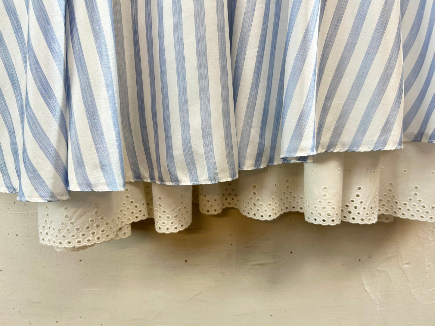 Vintage Stripe Skirt  MADE lN W.GERMANY [E30289]