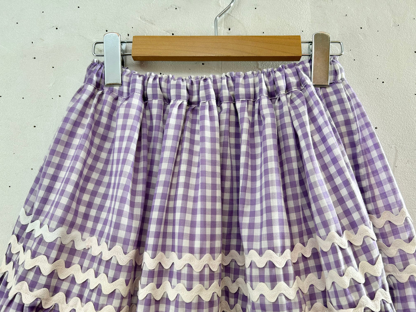 Vintage Gingham Plaid Skirt [E30283]