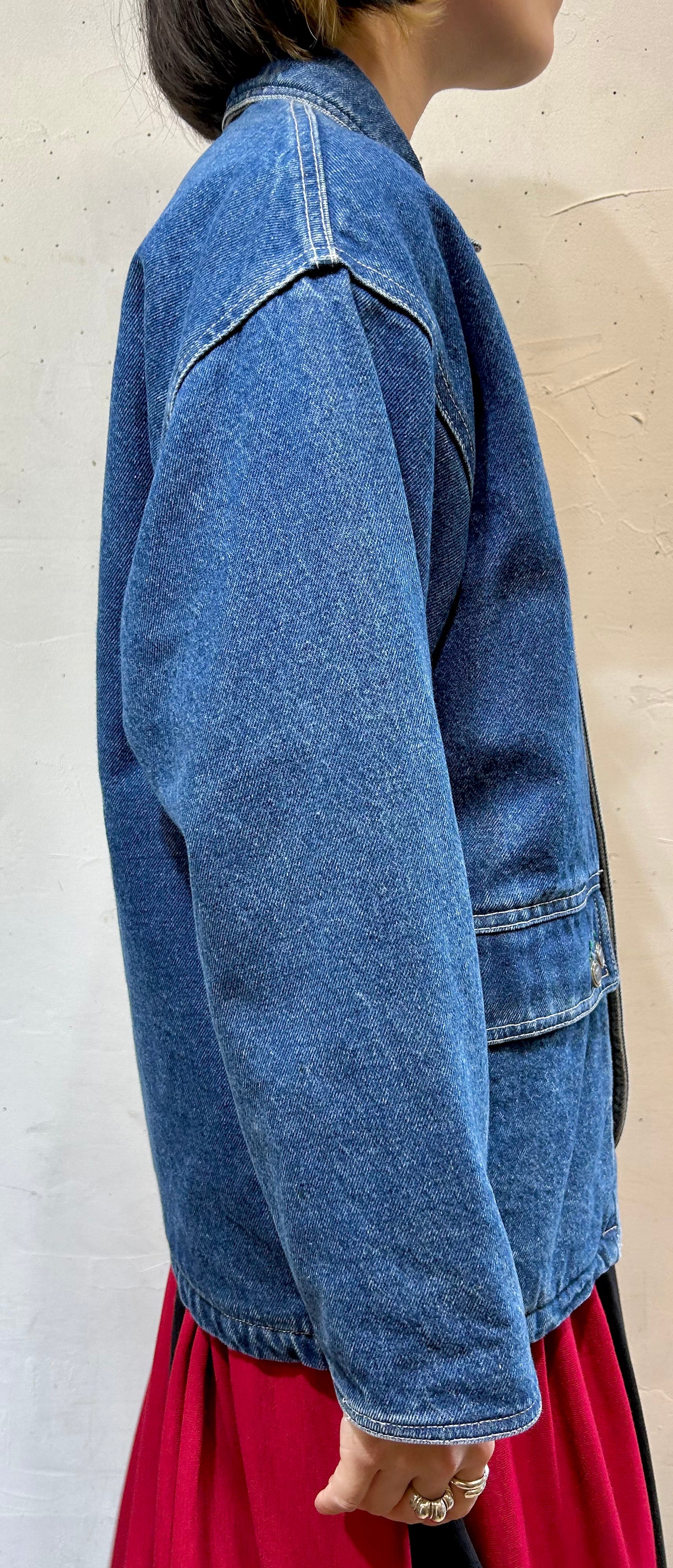 Vintage Denim Padding Jacket FABRIC EN FRANCE [K25450]