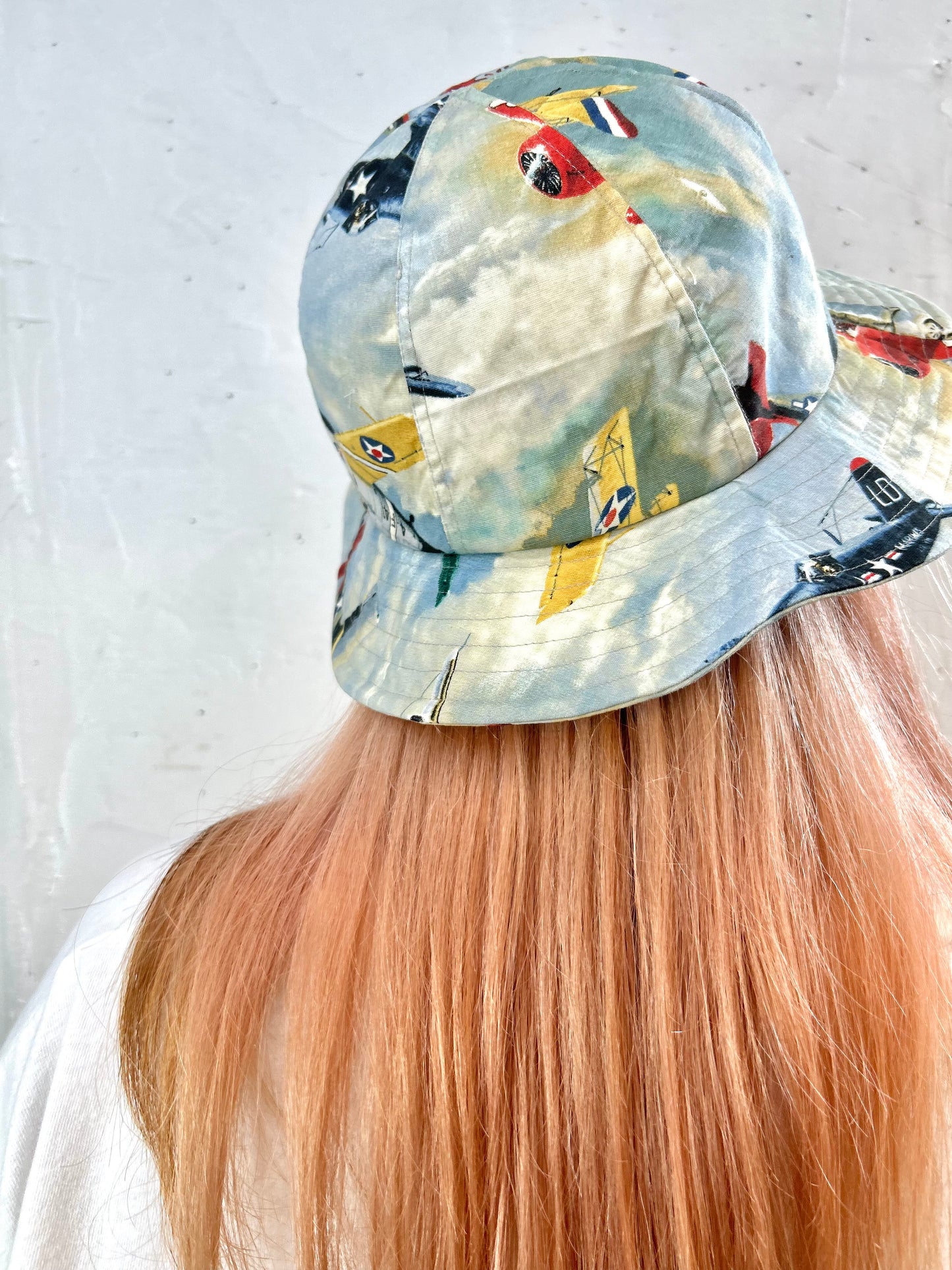 Vintage Fabric Propeller plane Hat 〜Amy Nina〜 [F27664]