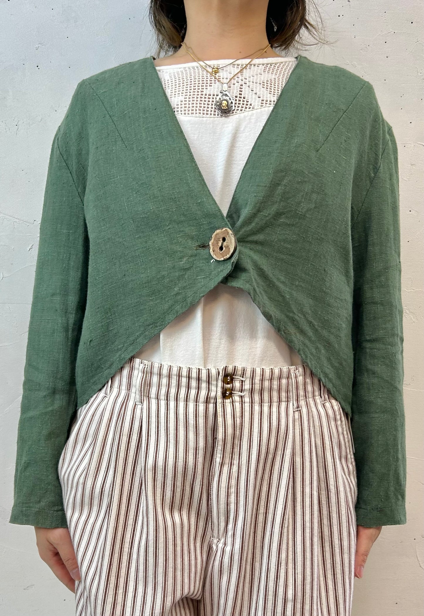 Vintage Linen Jacket [E27224]