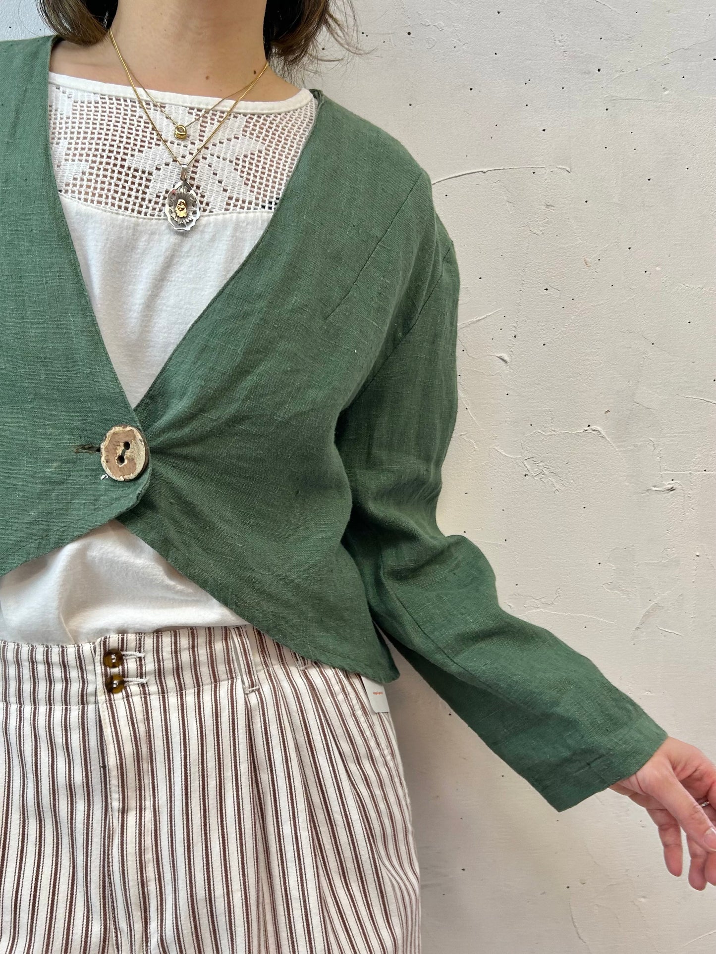 Vintage Linen Jacket [E27224]