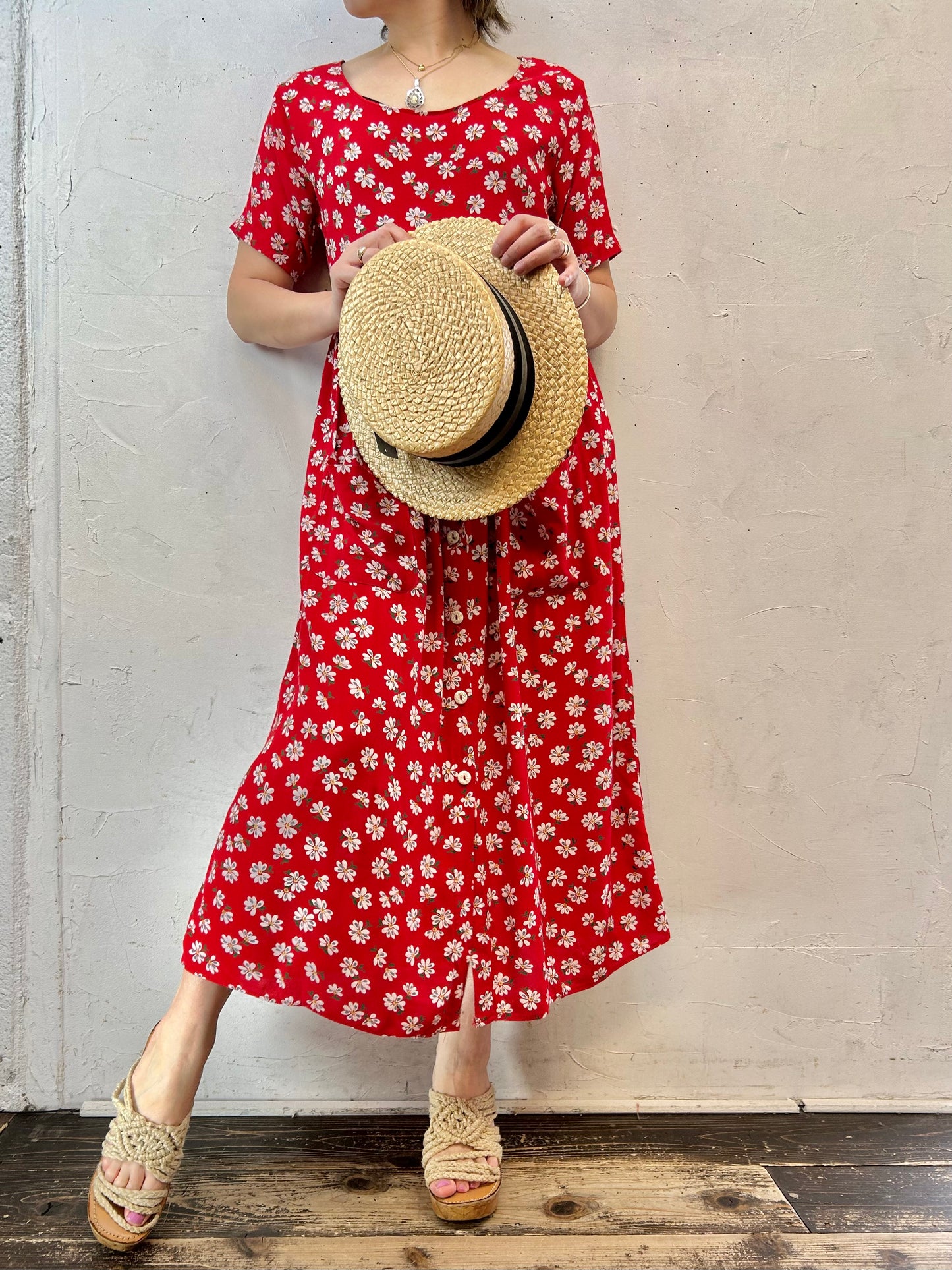 Vintage Flower Dress [E27222]