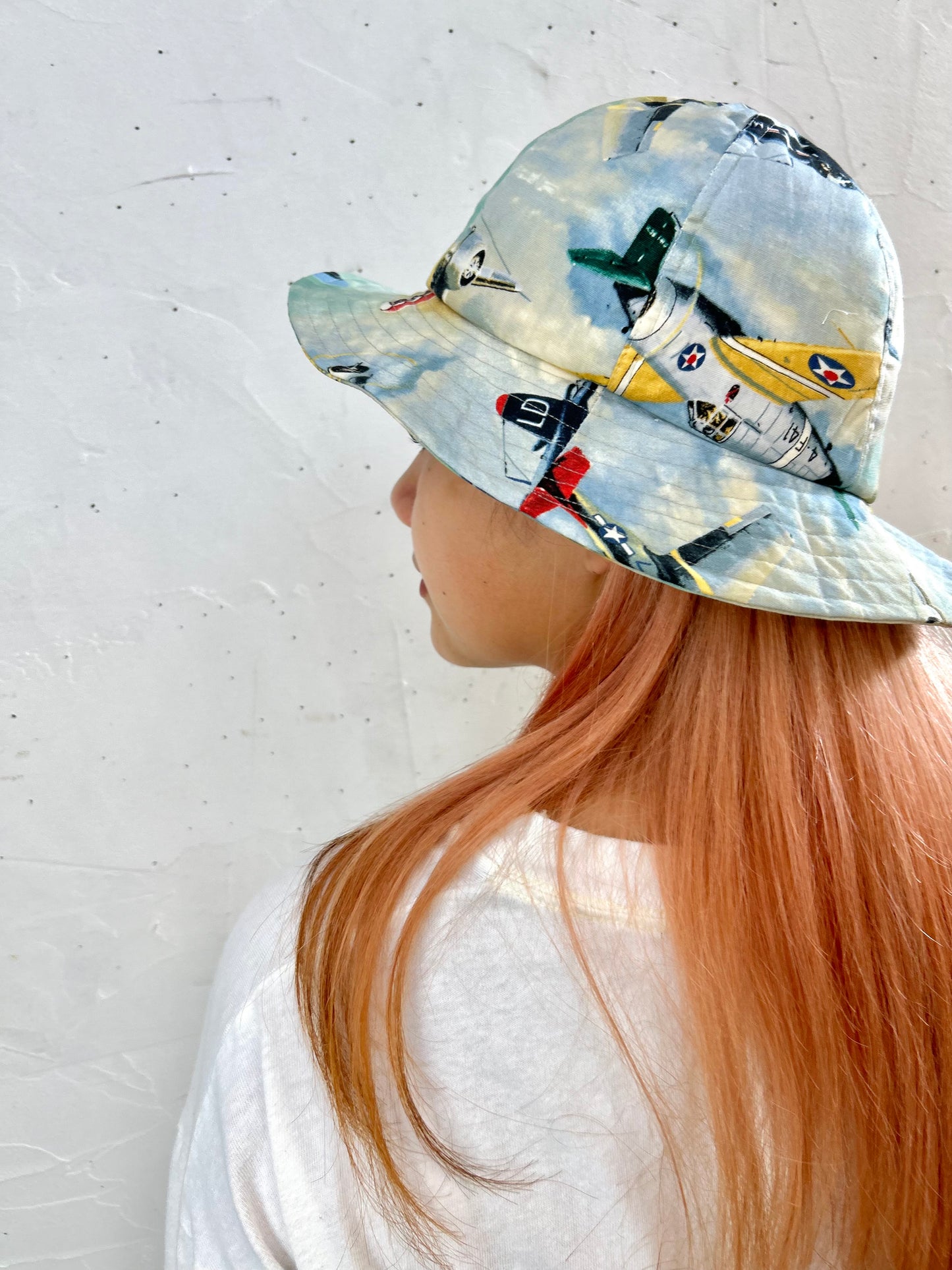 Vintage Fabric Propeller plane Hat 〜Amy Nina〜 [F27664]