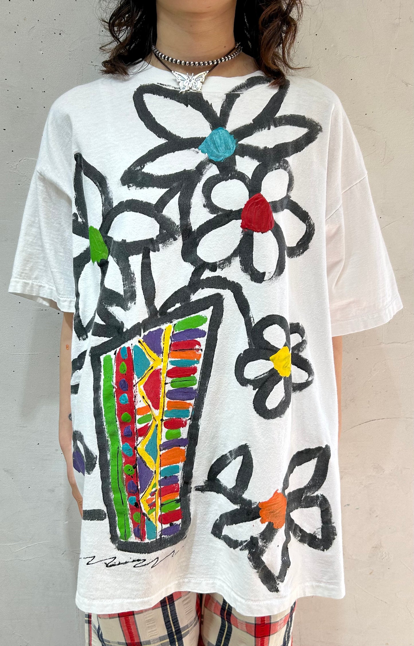 Vintage Hand Painted T-Shirt [C26458]