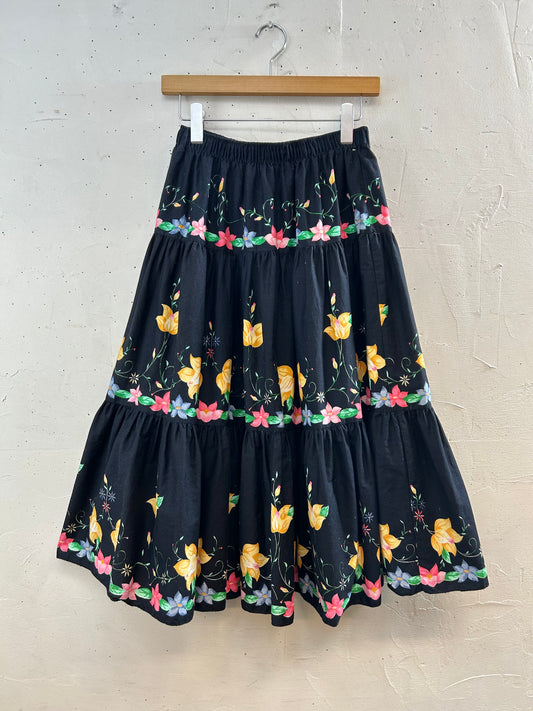 Vintage Tiered Skirt [D30066]