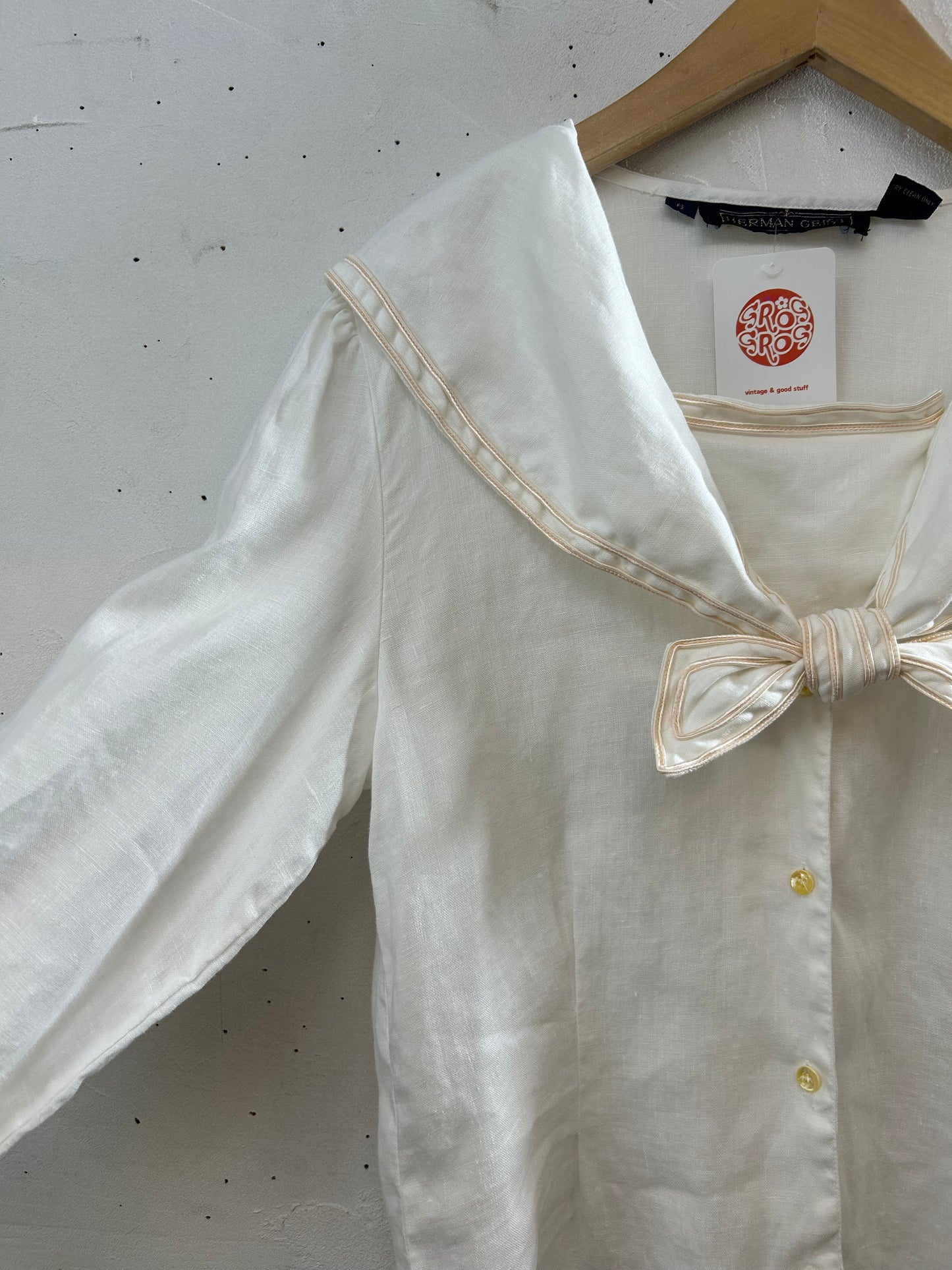 Vintage White Blouse 〜HERMAN GEIST〜[F27650]