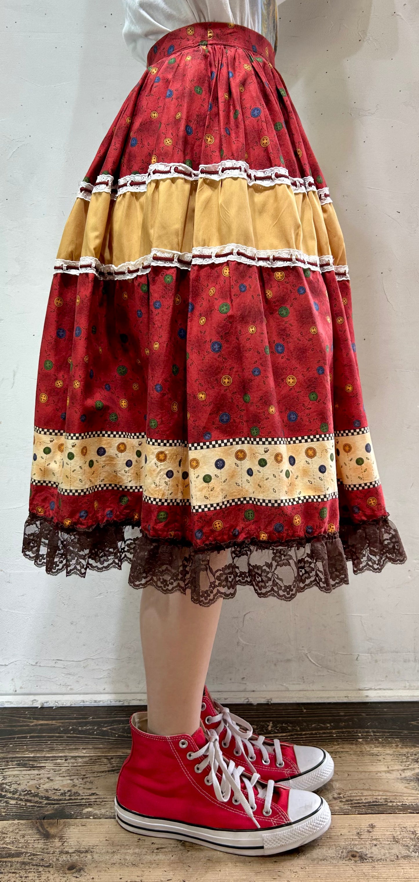 Vintage Tiered Skirt [D26794]