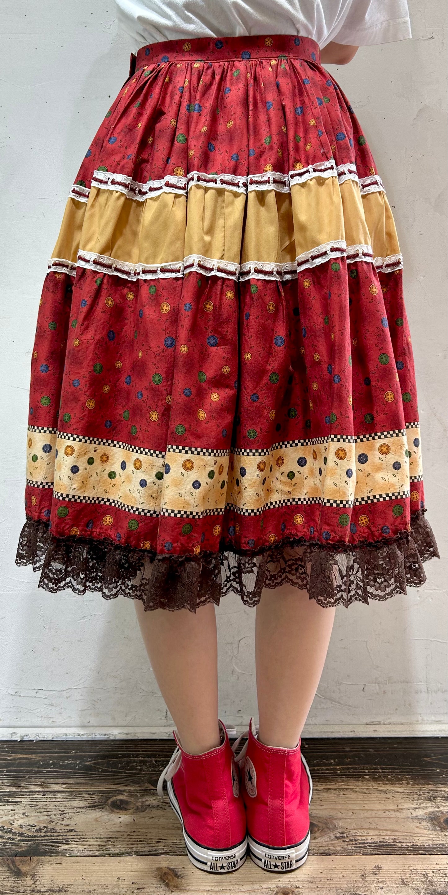 Vintage Tiered Skirt [D26794]