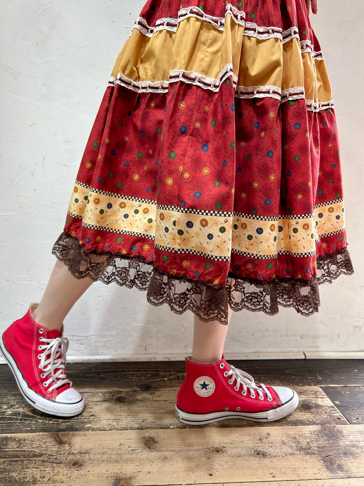 Vintage Tiered Skirt [D26794]