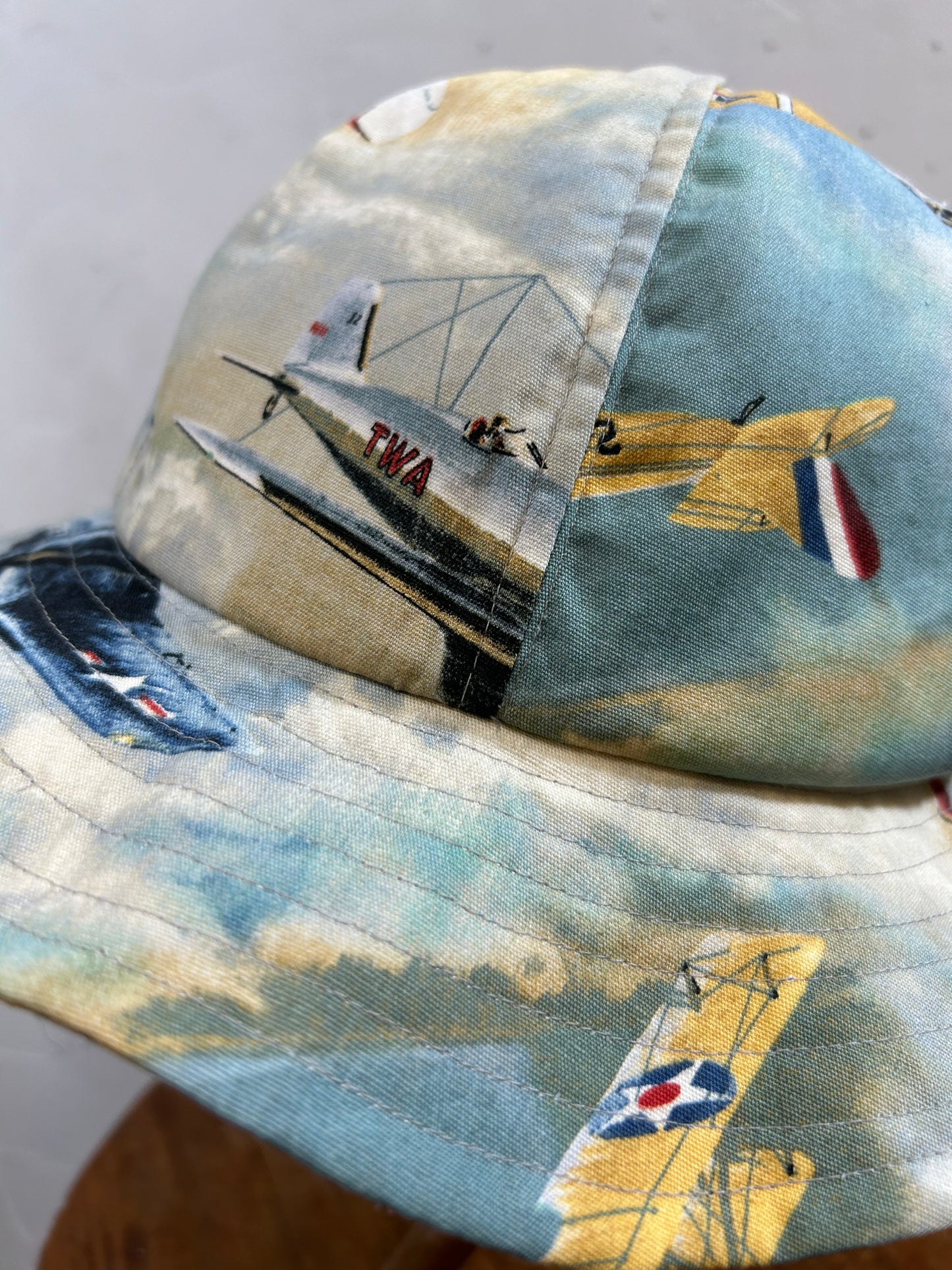 Vintage Fabric Propeller plane Hat 〜Amy Nina〜 [F27664]