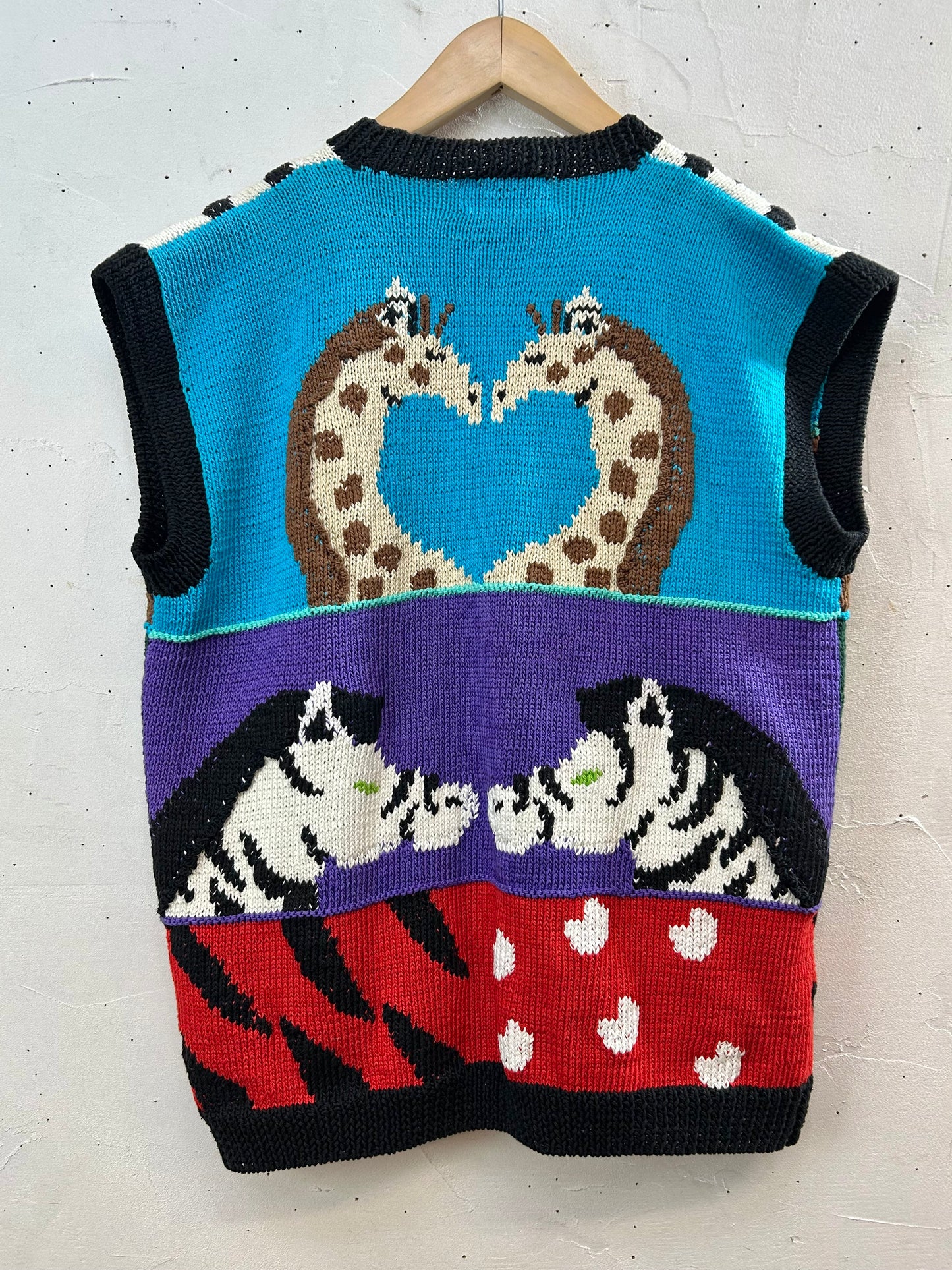 Vintage Cotton Hand Knit Vest 〜BEREK〜 [K29006]