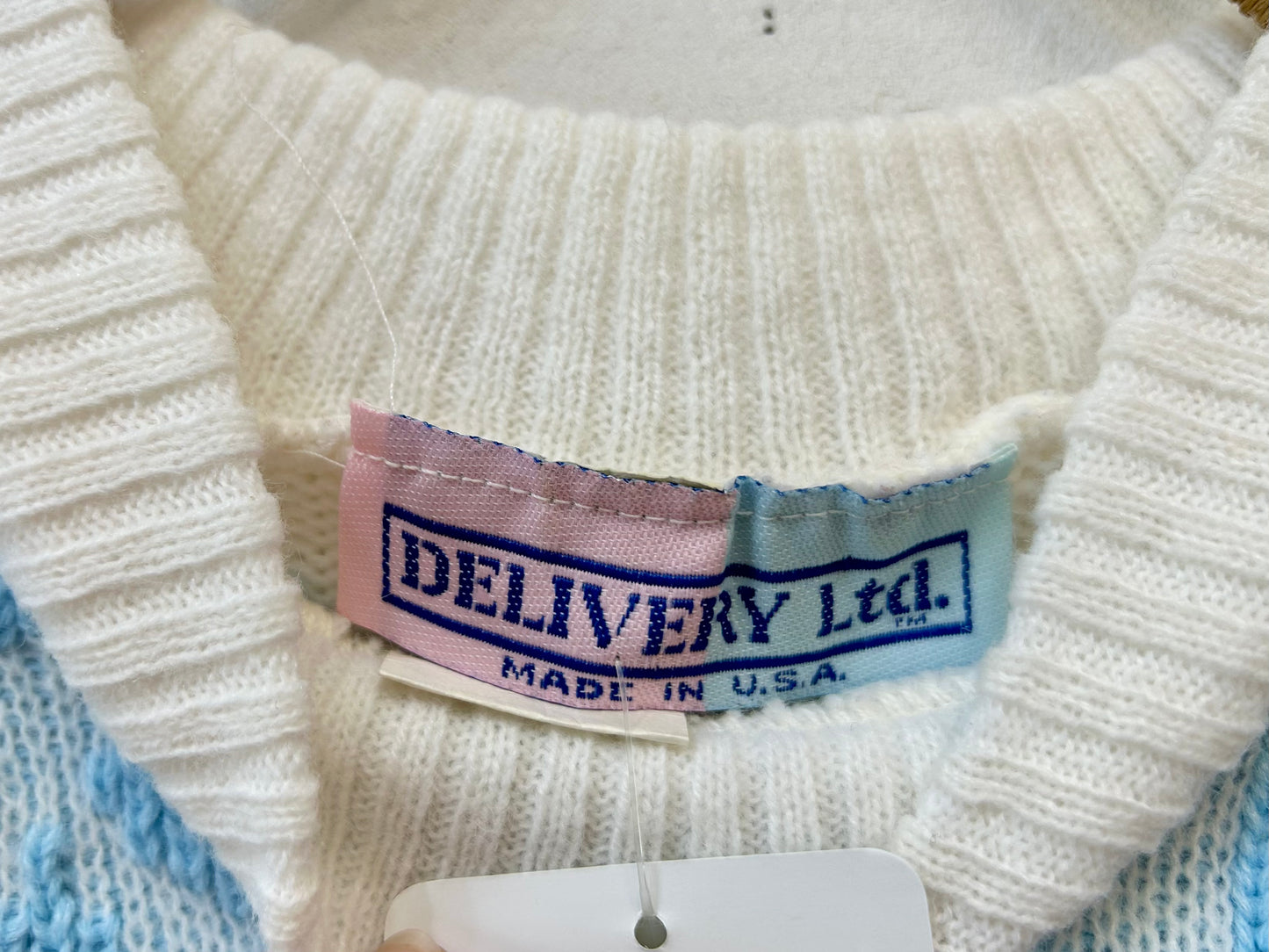 Vintage Fancy Knit Sweater 〜MADE IN USA〜 [K25440]