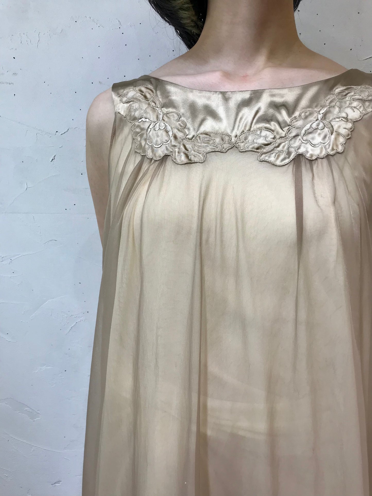 60s Vintage Lingerie Dress [I25048]