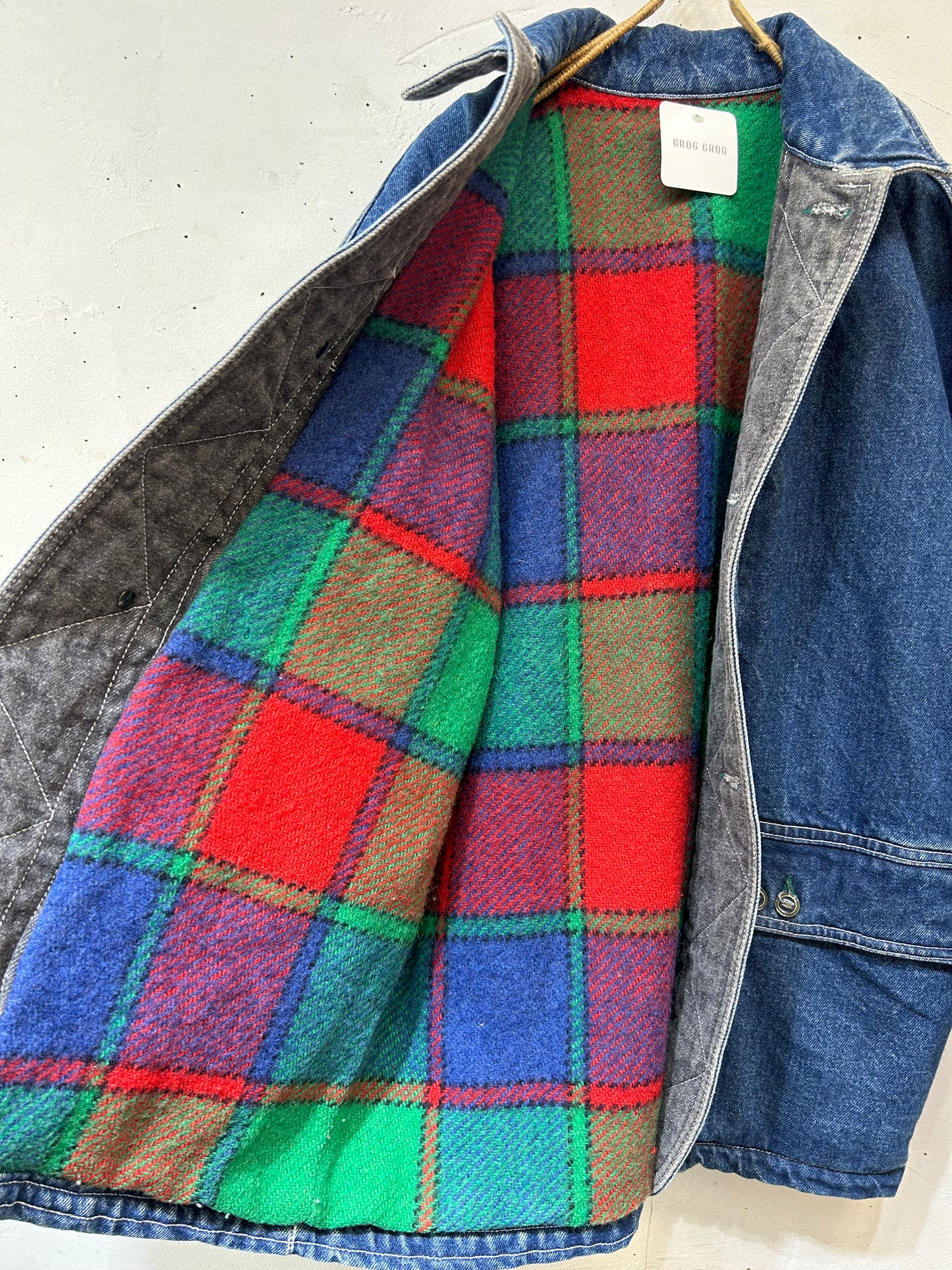 Vintage Denim Padding Jacket FABRIC EN FRANCE [K25450]