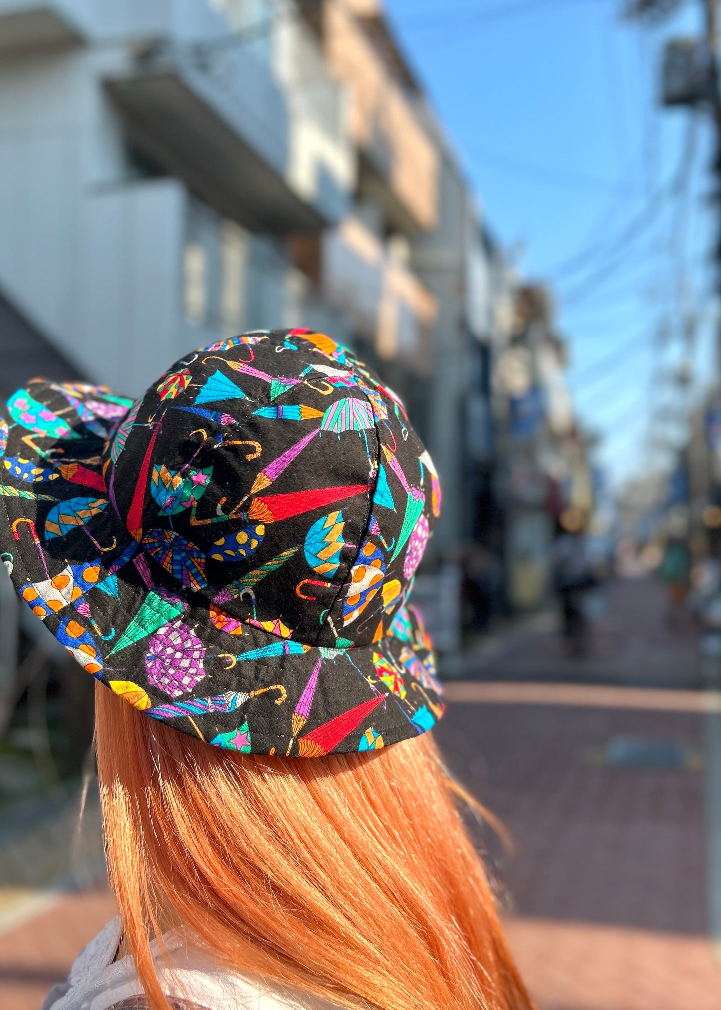 Vintage Fabric Umbrella Hat 〜Amy Nina〜 [F27661]