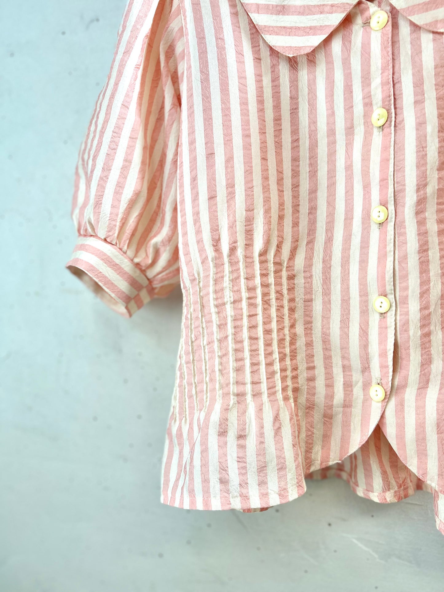 Vintage Stripe Blouse MADE IN FRANCE [D30074]