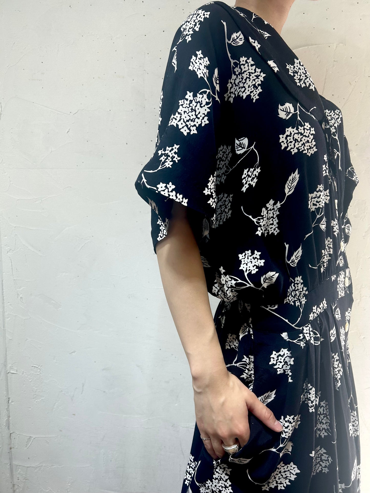 Vintage Rayon Dress 〜Karin Stevens〜 [H24722]