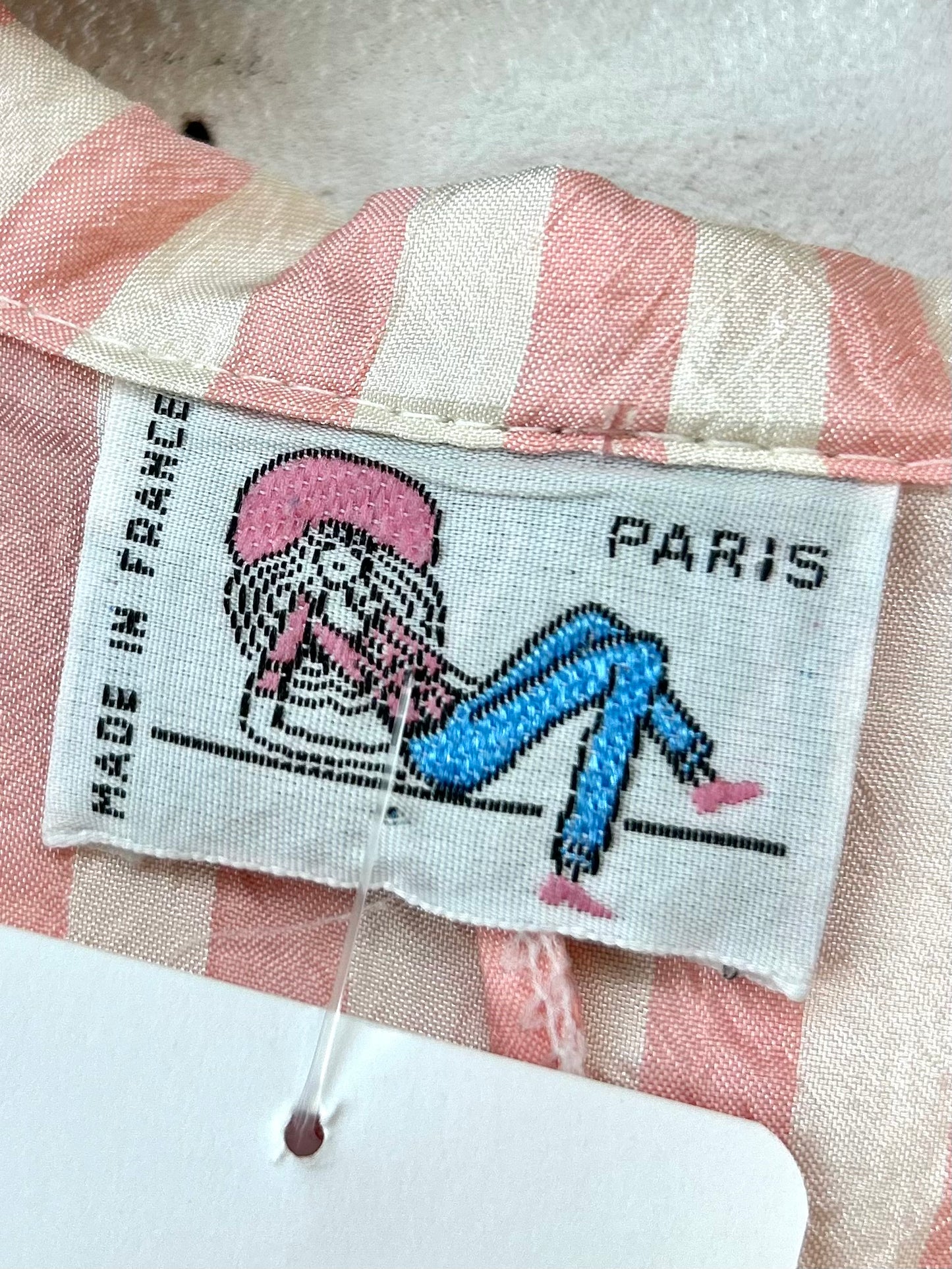 Vintage Stripe Blouse MADE IN FRANCE [D30074]