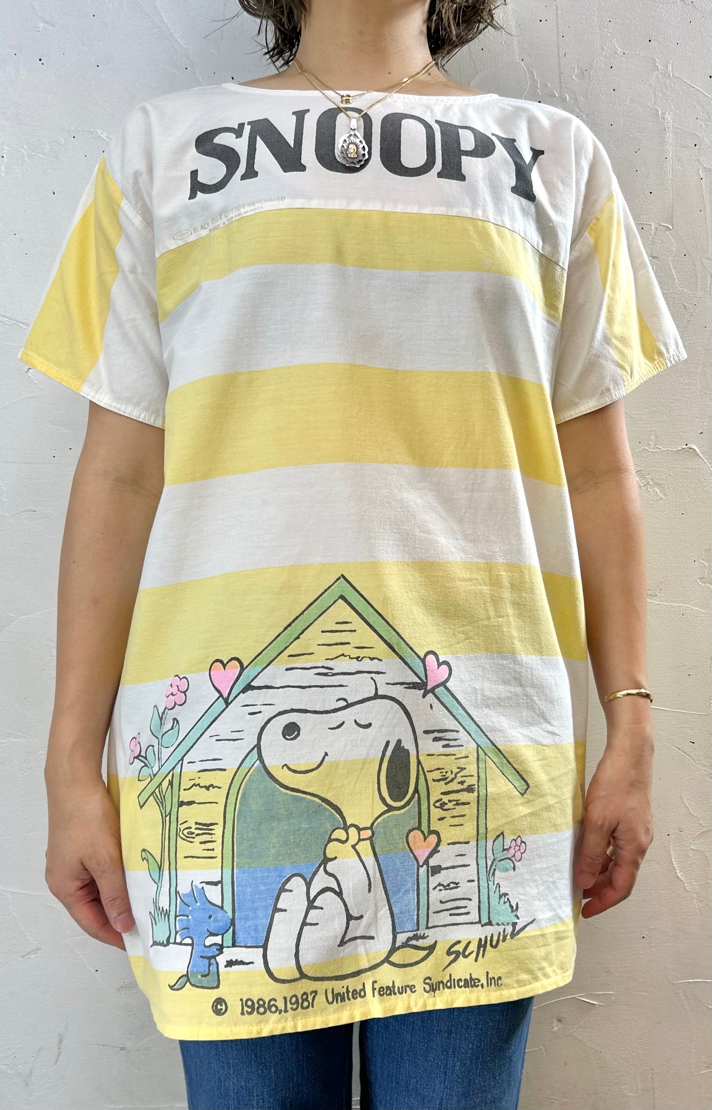 ’80s Vintage PEANUTS Shirt  [G27963]