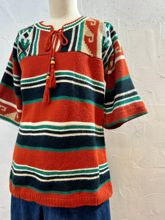 ’70s Vintage Knit Sweater  [I28552]