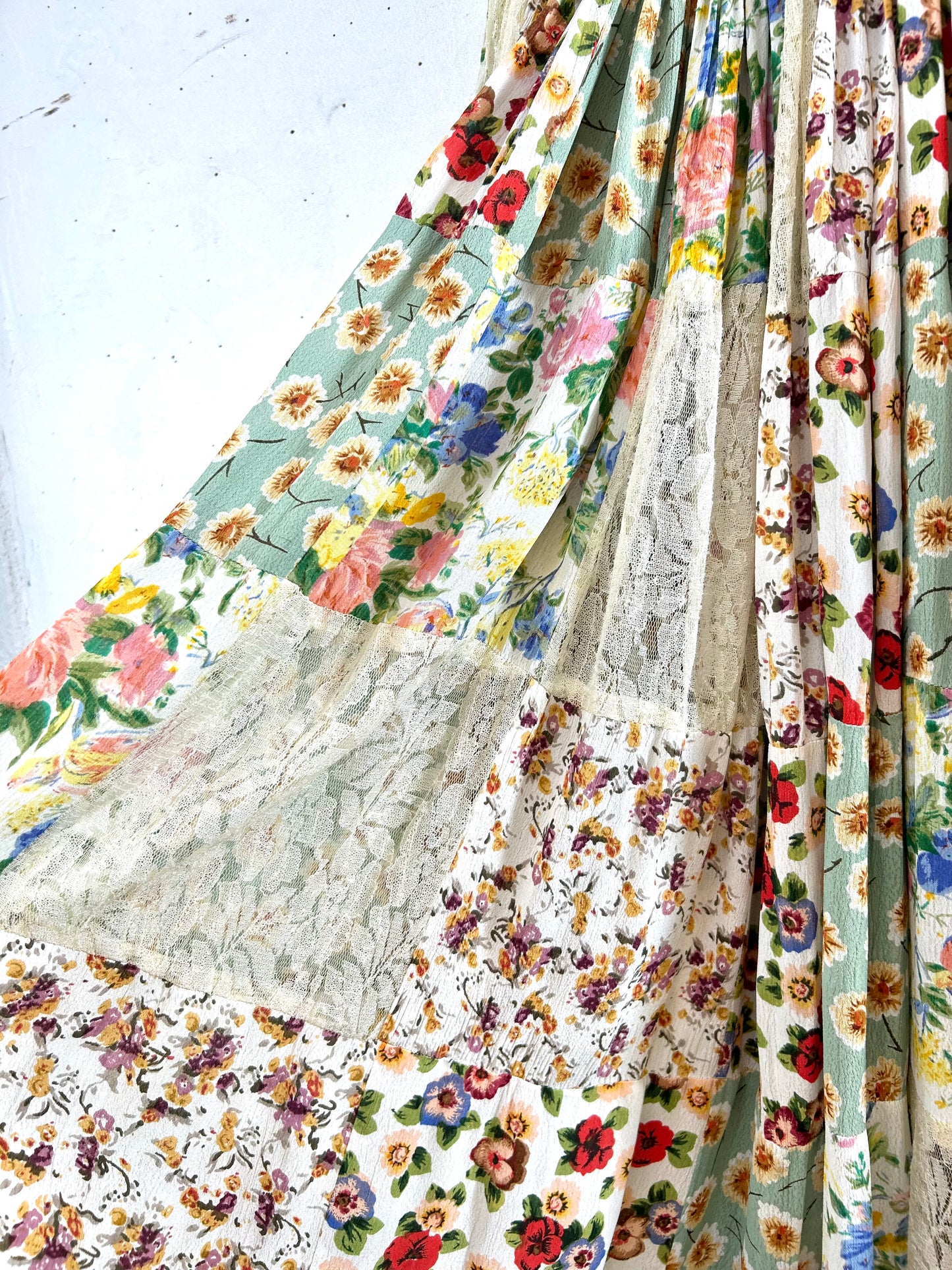 Vintage Patchwork Skirt  [C29654]