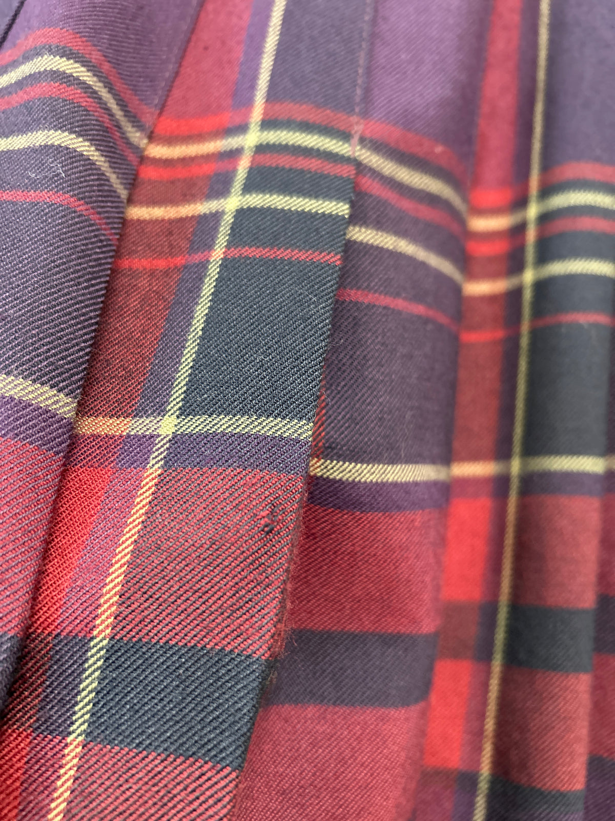 Vintage Plaid Skirt [J34392]